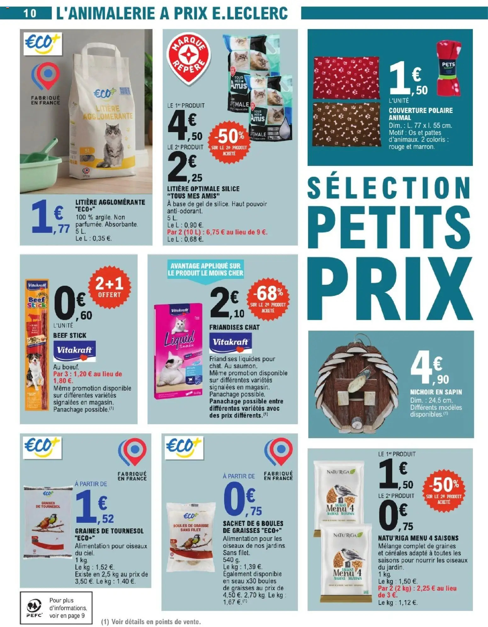 {H1} | Page: 10 | Produits: Litière agglomérante, Base, Litière, Couverture