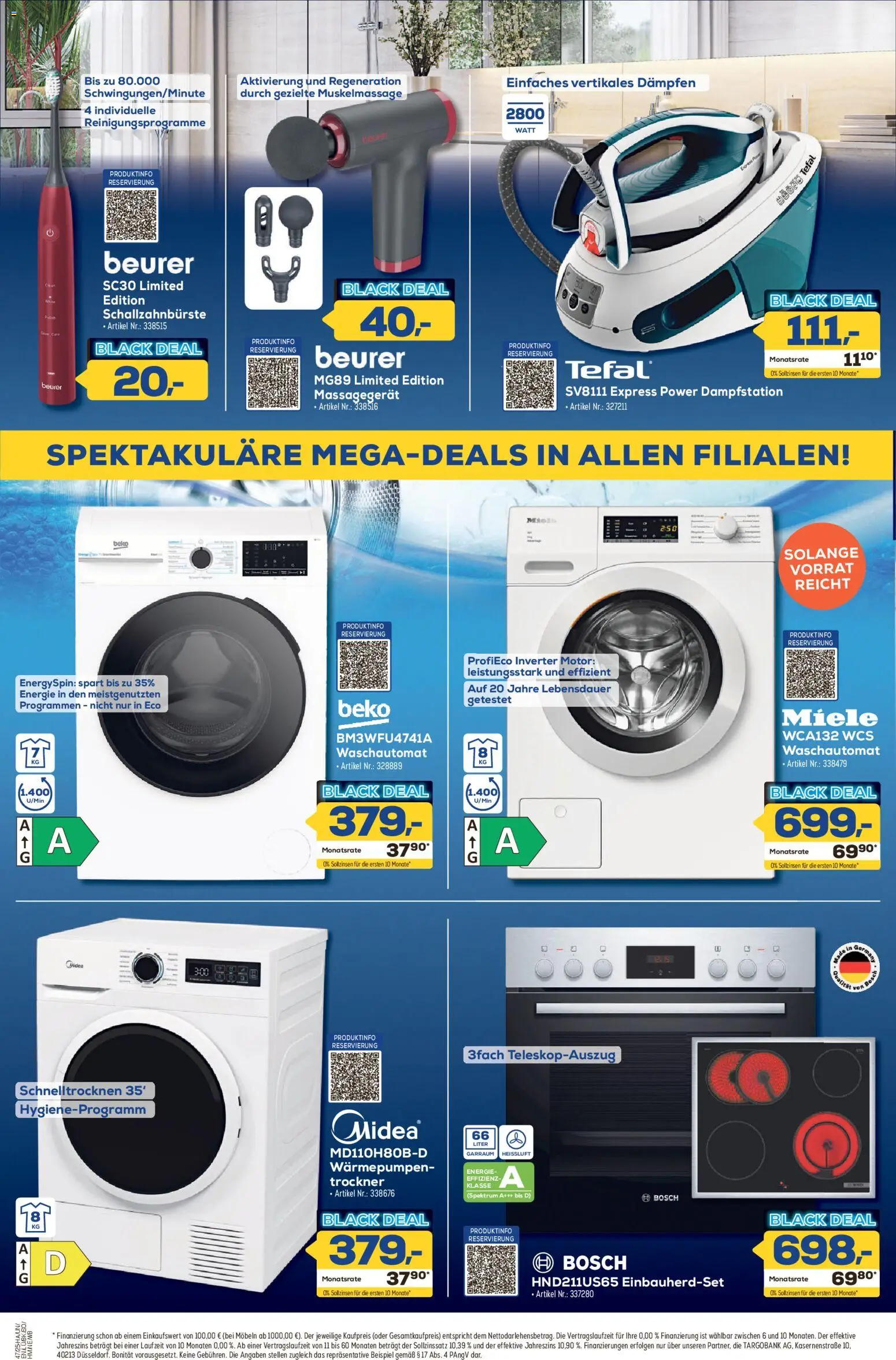 Euronics - Black Friday – gültig ab 13.11.2025 | Seite: 4 | Produkte: Miele, Bosch, Trockner, Massagegerät