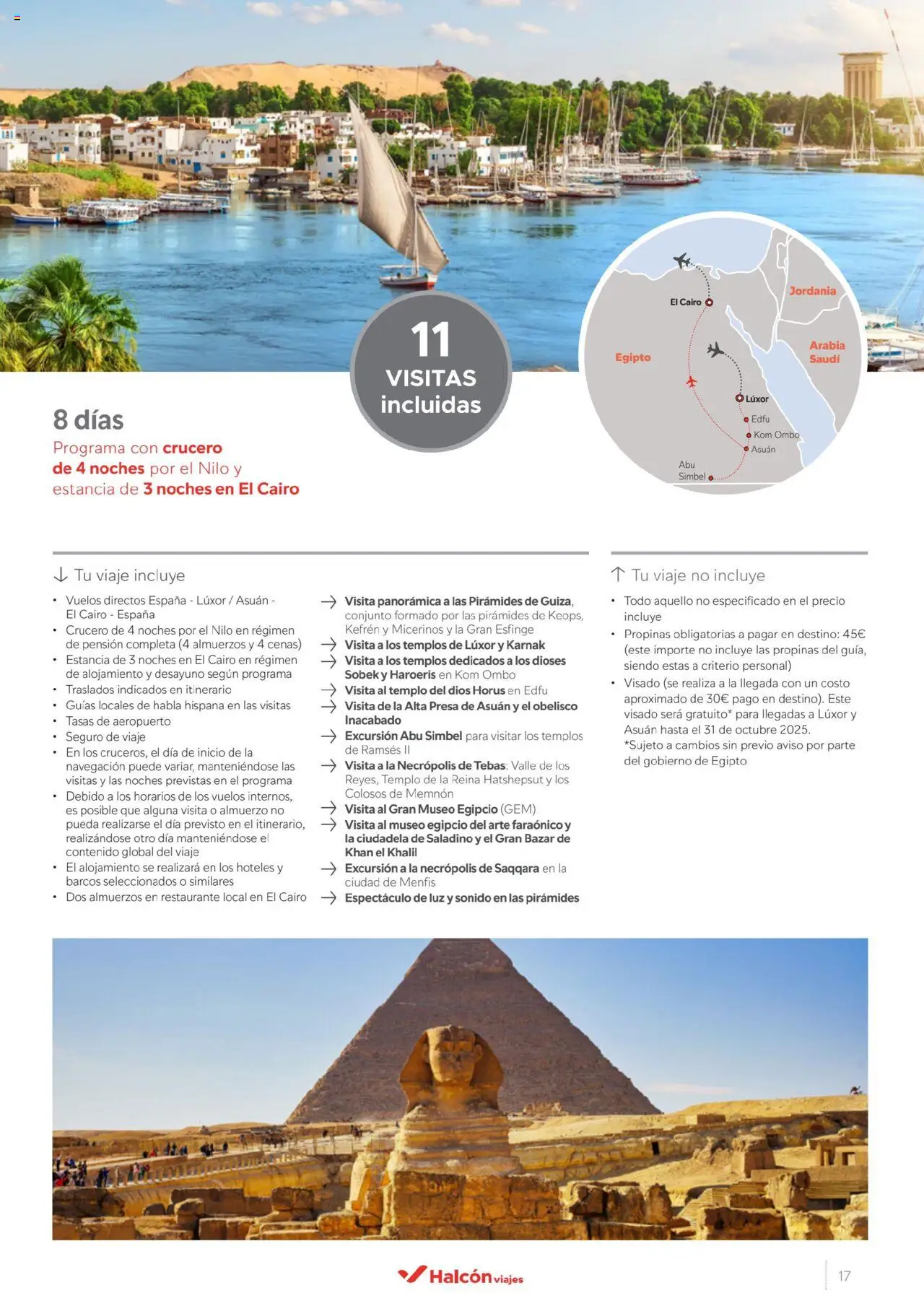 Halcón Viajes Egipto │ válido desde el 01.07.2025 | Página: 17 | Productos: Navegación