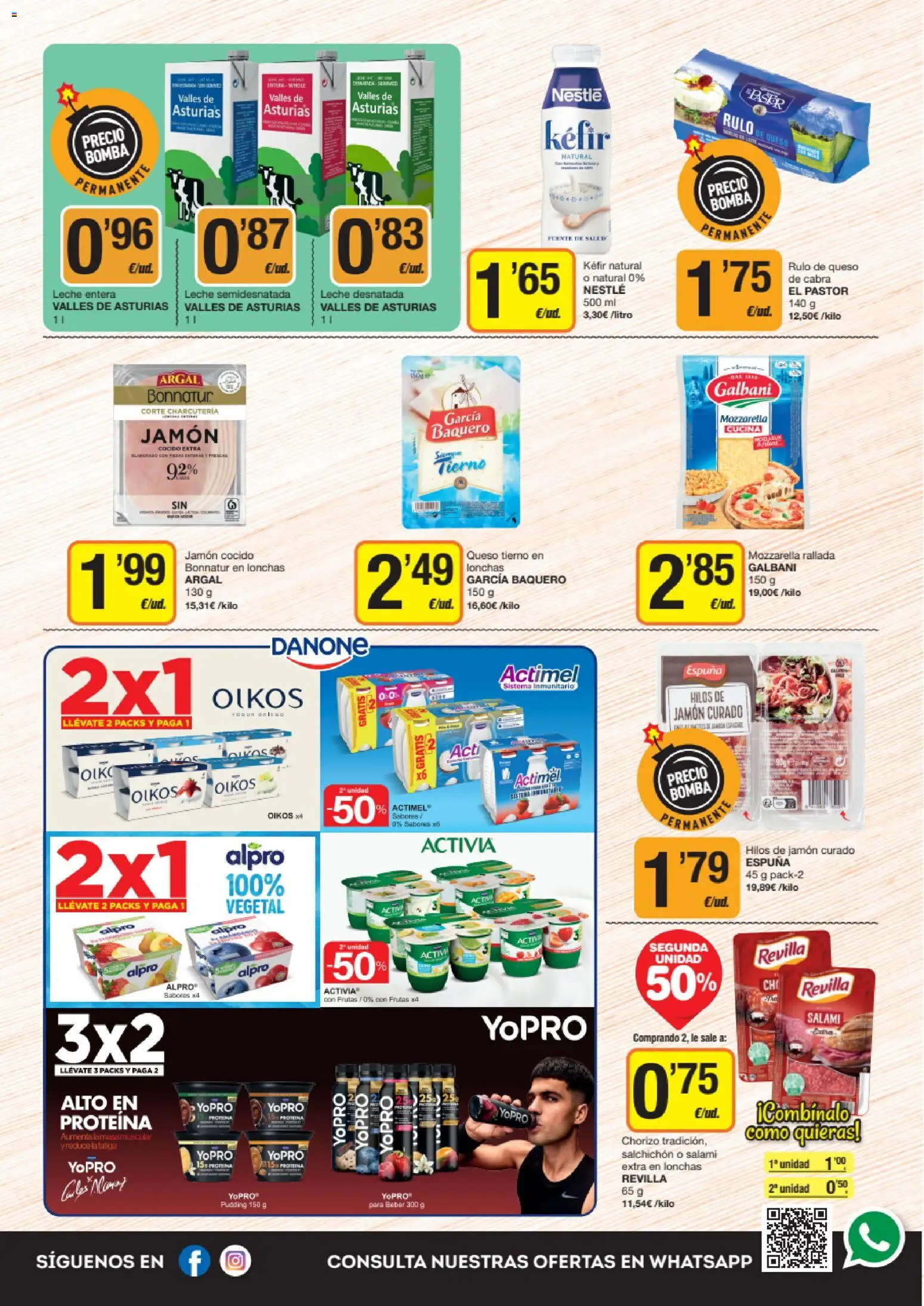 Economy Cash folleto │ válido desde el 26.03.2026 | Página: 4 | Productos: Leche desnatada, Leche, Jamón, Salami