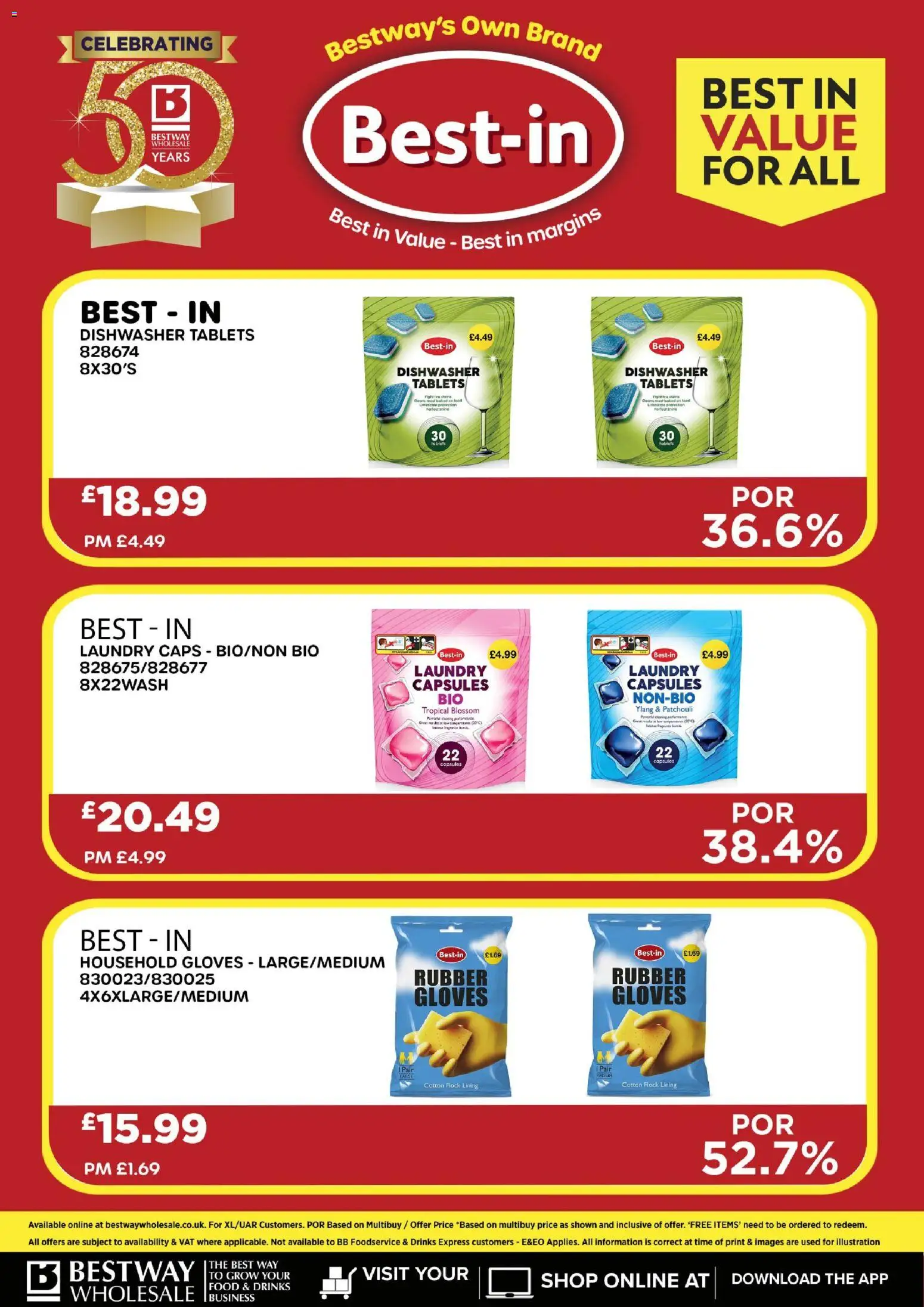 {H1} | Page: 16 | Products: Dishwasher tablets, Gloves, Dishwasher