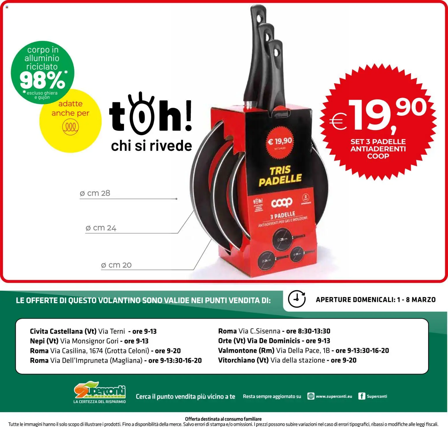 Volantino Superconti del 26.02.2026 | Pagina: 21 | Prodotti: Tè, Alluminio