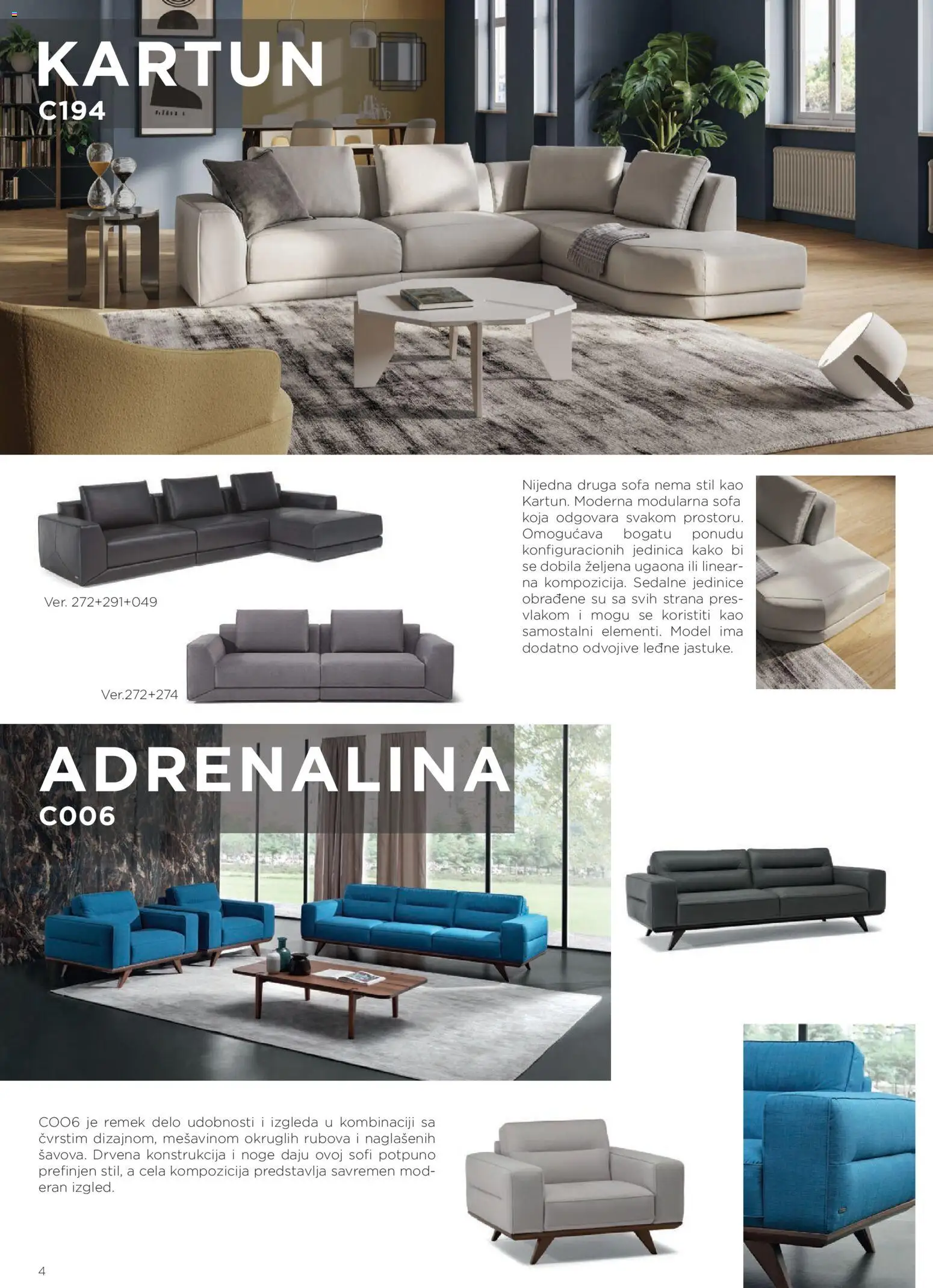 Matis katalog - važi od 28.01.2026 | Strana: 4 | Proizvode: Sofa