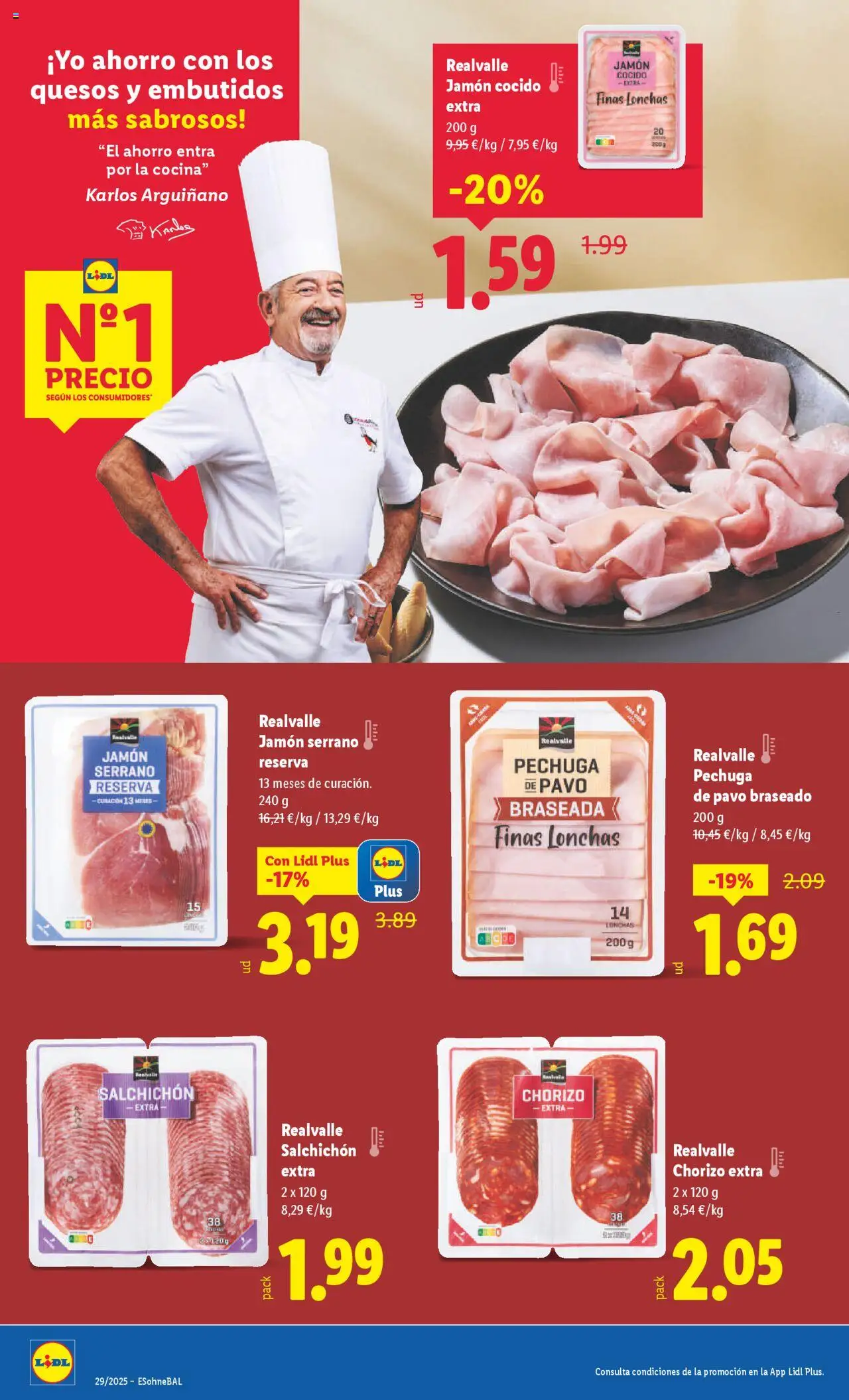 Lidl catálogo MAD │ válido desde el 14.07.2025 | Página: 6 | Productos: Jamón serrano, Jamón, Jamón cocido, Cocina