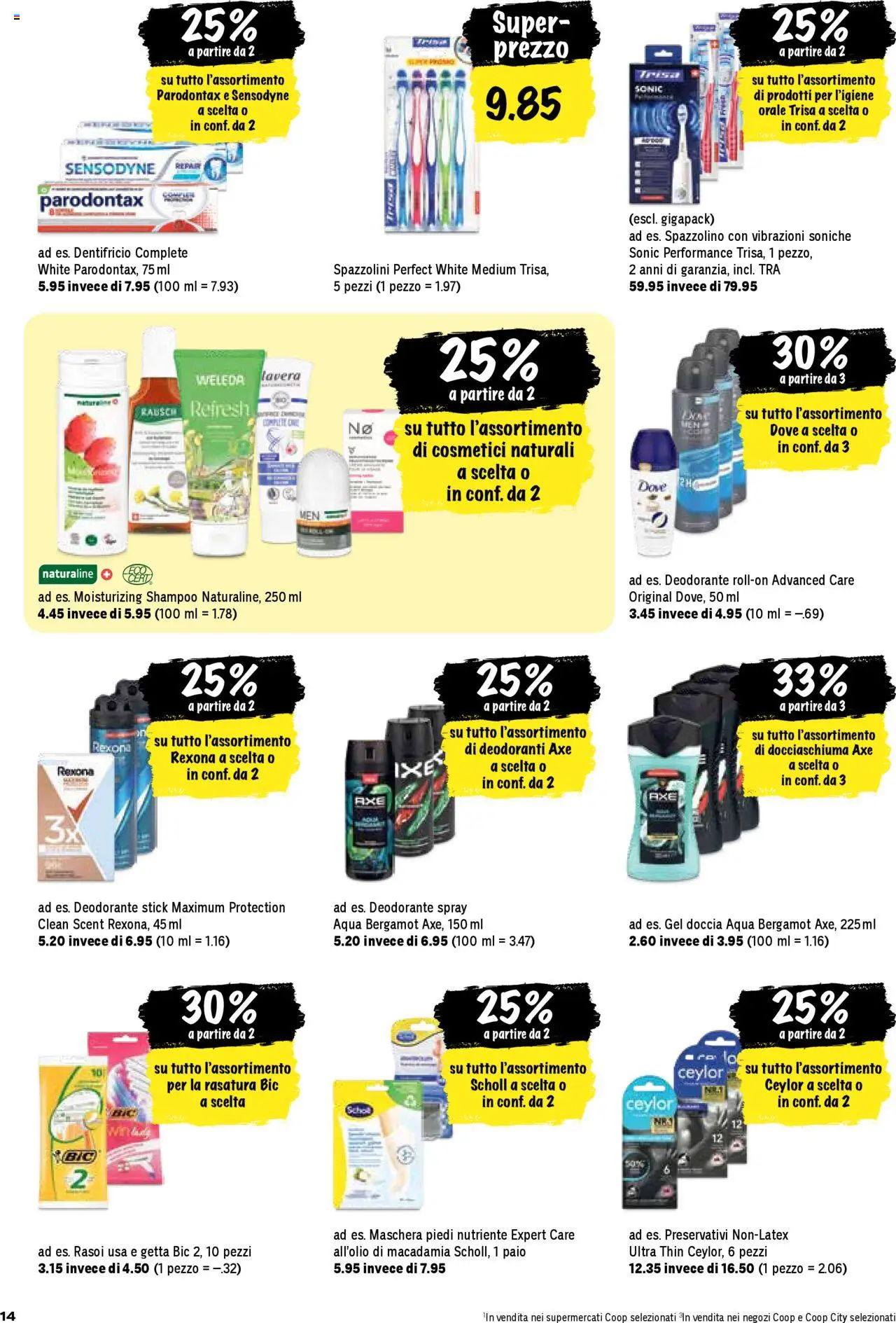 Coop - Una settimana di azioni ab 07.08.2025 | Seite: 14 | Produkte: Shampoo, Deodorant, Shower Gel