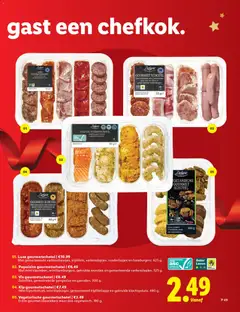 Lidl - Kerstmagazine - Voorbeeld van een folder van Lidl, geldig van 26.11.2025 | Pagina: 49 | Producten: Vis, Szeletelt bacon, Kip