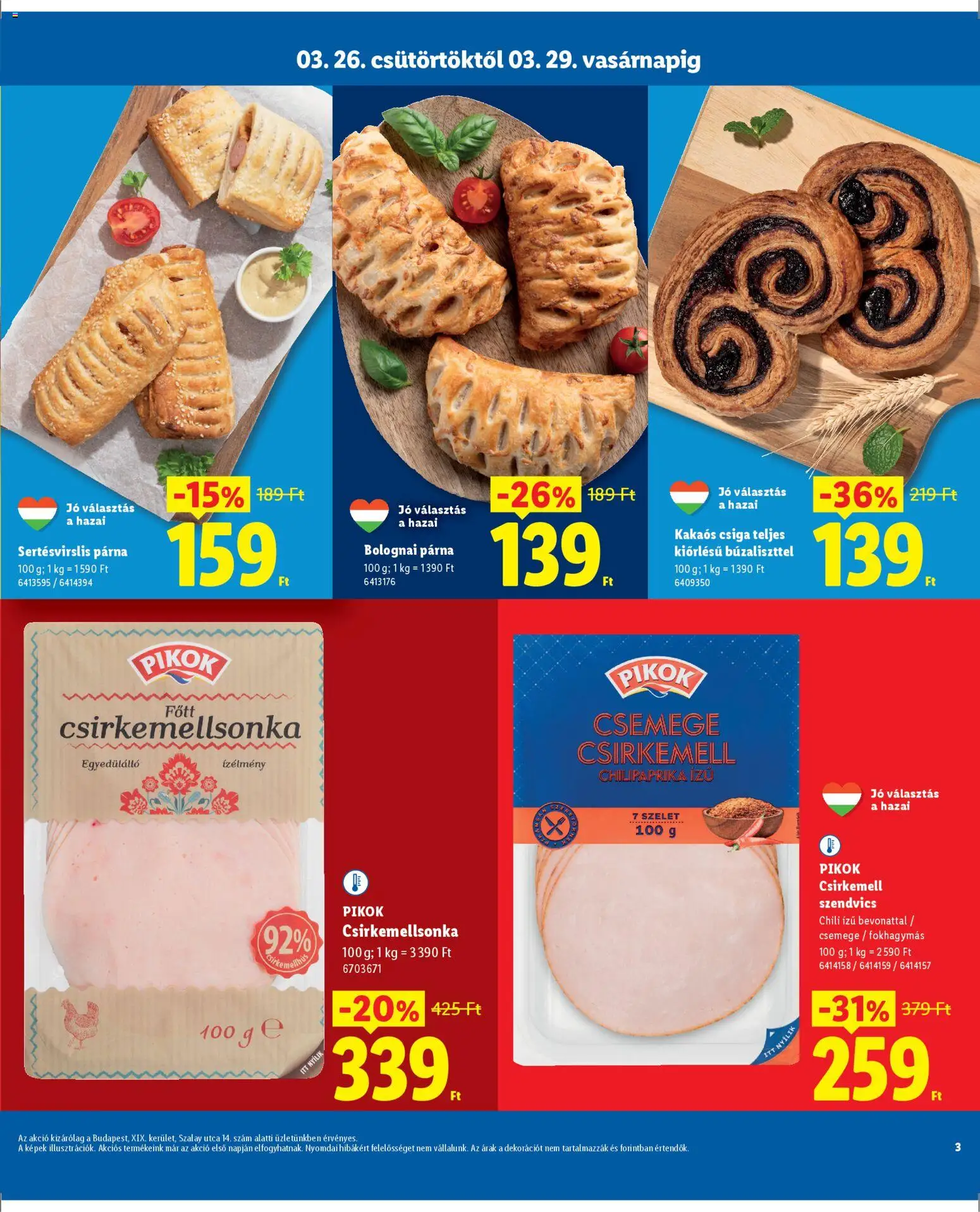 Lidl akciós ujság - amely érvényes a következő dátumtól: 26.03.2026 | Oldal: 3