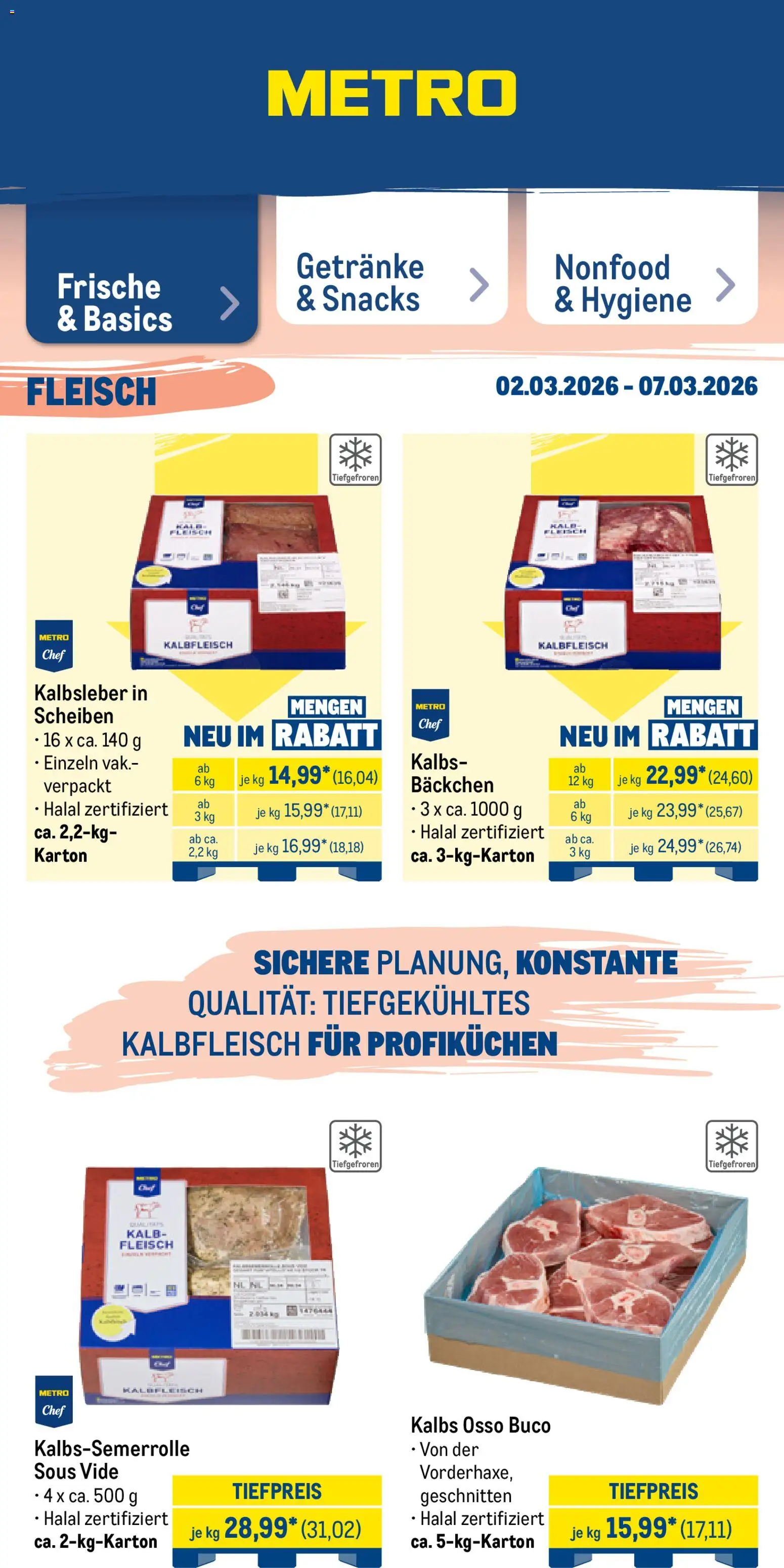 Metro Prospekt 	 – gültig ab 02.03.2026 | Seite: 4 | Produkte: Kalbsleber, Fleisch
