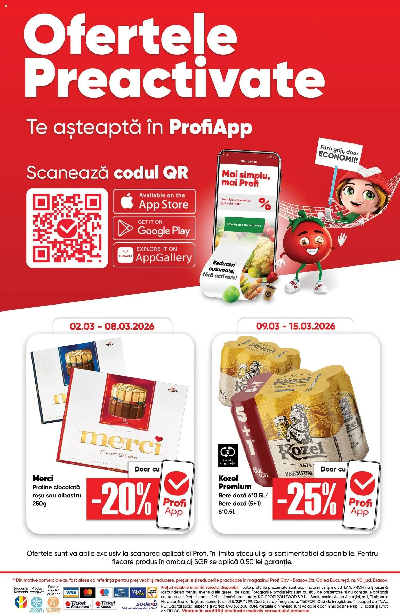 Noul catalog Profi – valabil de la 04.03.2026 | Pagină: 7 | Produse: Vitrină, Ciocolată, Bere, Rom