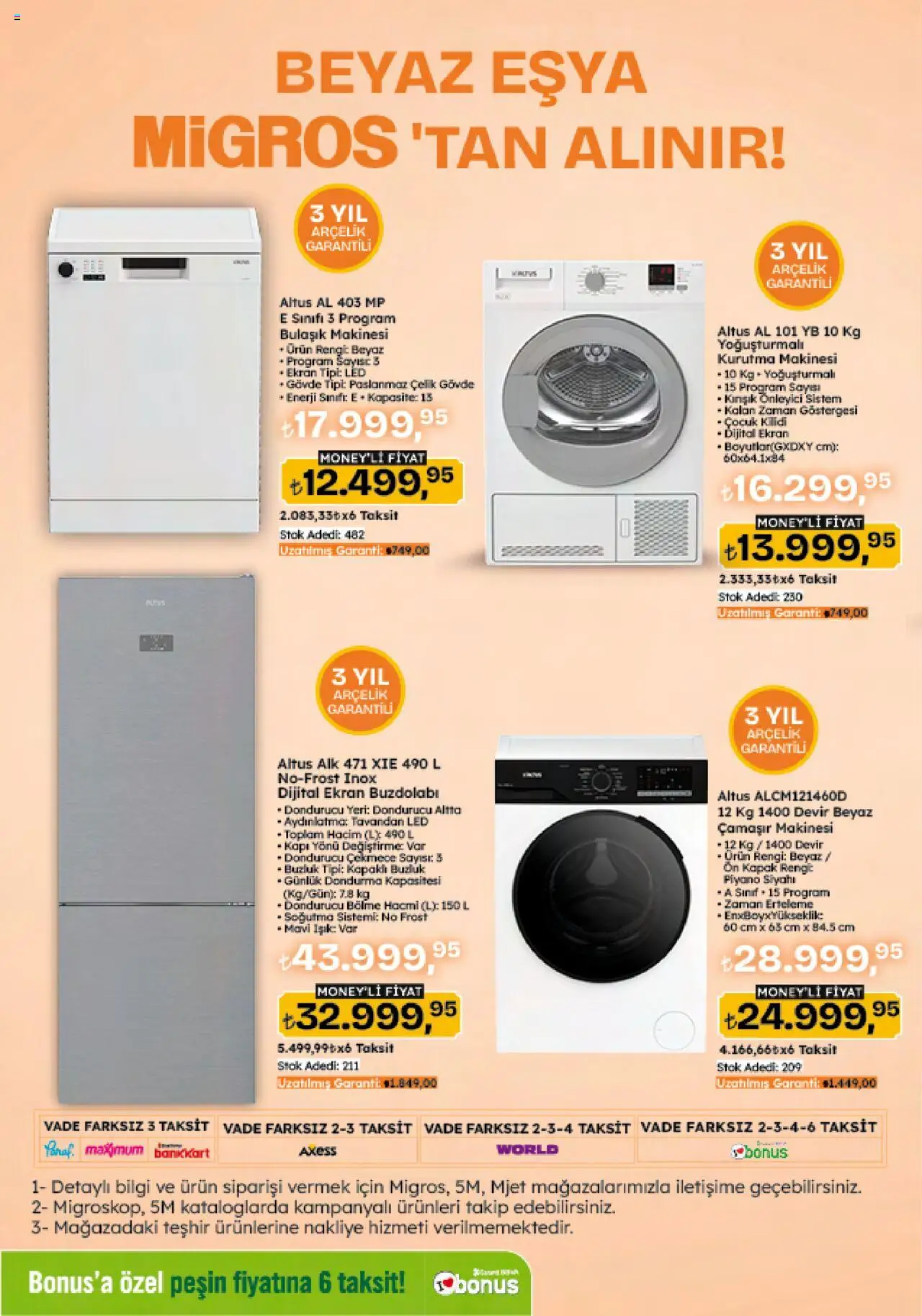 Migros Katalog - 5M Migroskop Dijital - 25.09.2025 tarihinden itibaren geçerlidir | Sayfa: 120 | Ürünler: Dondurma, Kurutma makinesi, Buzdolabı, Çamaşır makinesi