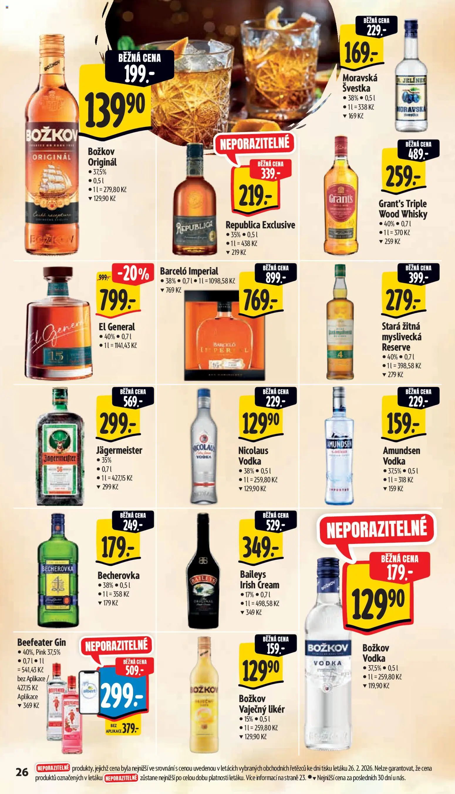 Albert leták - Supermarket od 04.03.2026 | Strana: 36 | Produkty: Jägermeister, Gin, Irish cream, Baileys