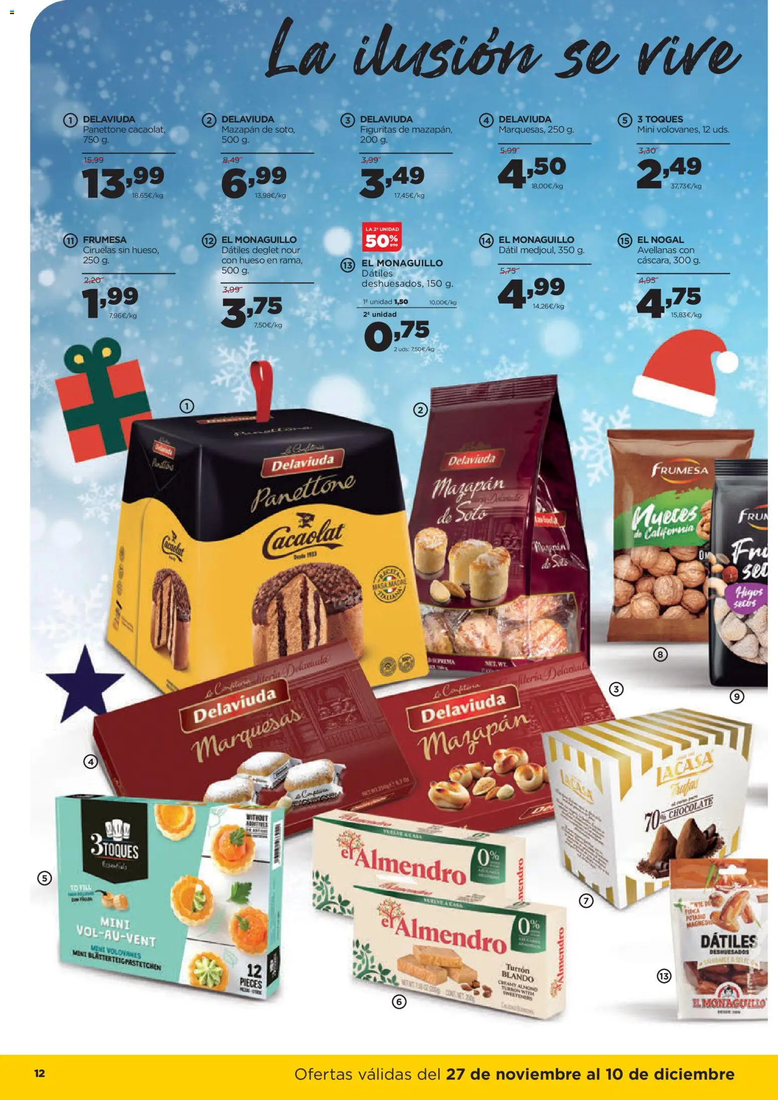 Alimerka folleto Castilla y León │ válido desde el 27.11.2025 | Página: 12 | Productos: Chocolate, Σαντιγύ