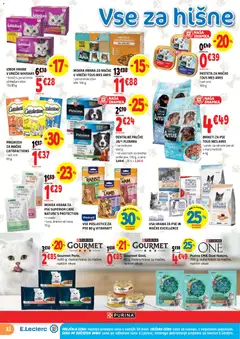 E.leclerc katalog akcije – veljaven od 04.03.2026 | Stran: 32 | Izdelki: Hrana za mačke, Hrana za pse, Pašteta, Losos