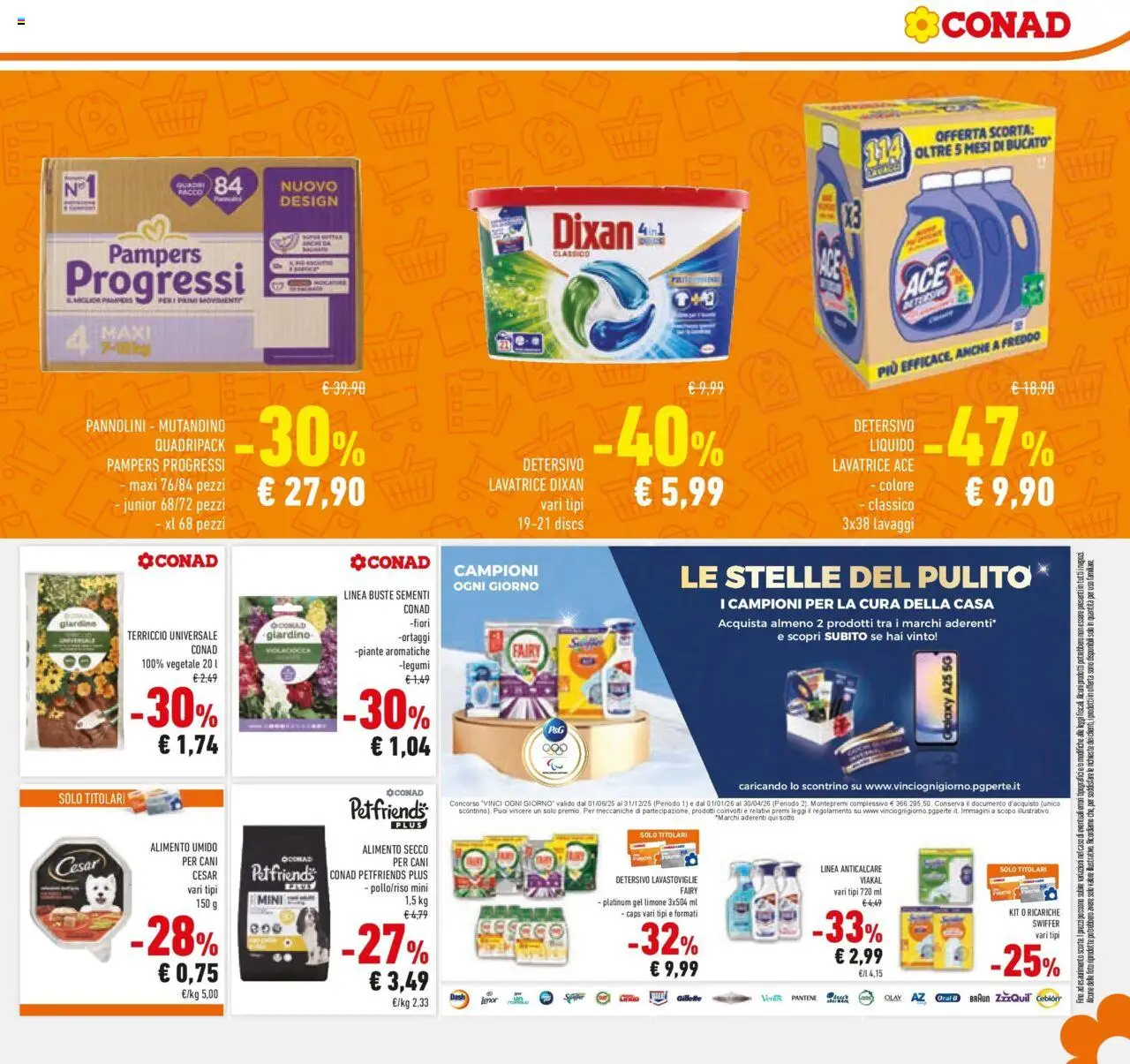 Volantino Conad del 23.09.2025 | Pagina: 27 | Prodotti: Pannolini, Anticalcare, Limone, Lavatrice