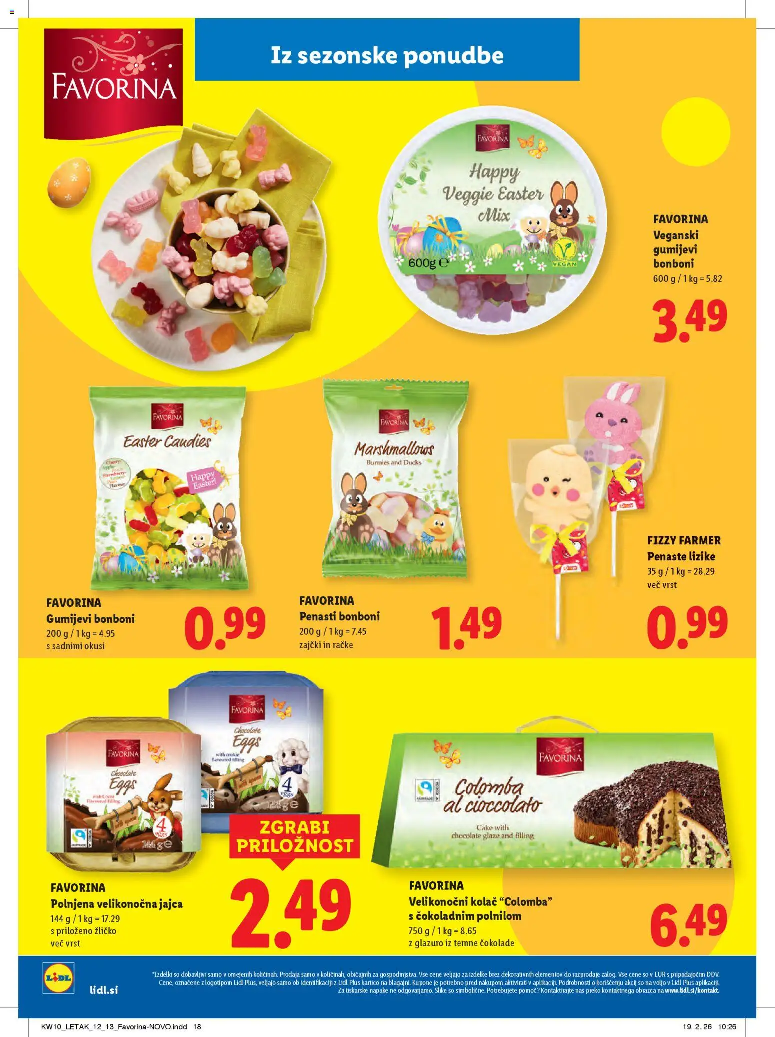 Novi Lidl katalog ponudbe – veljaven od 05.03.2026 | Stran: 30 | Izdelki: Kolač, Bonboni, Jajca