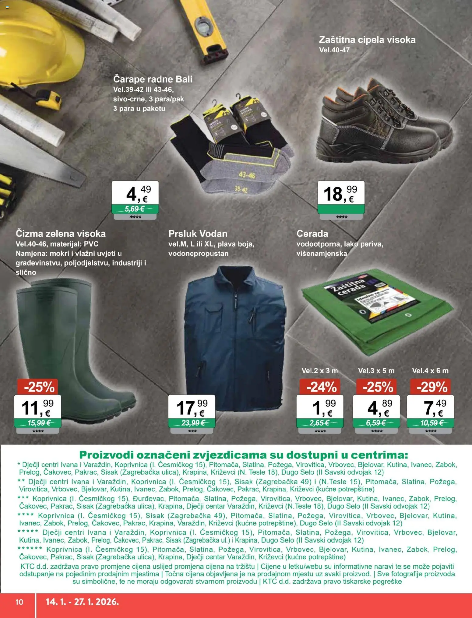 KTC katalog | vrijedi od 14.01.2026 | Stranica: 10 | Proizvodi: Prsluk, Čarape