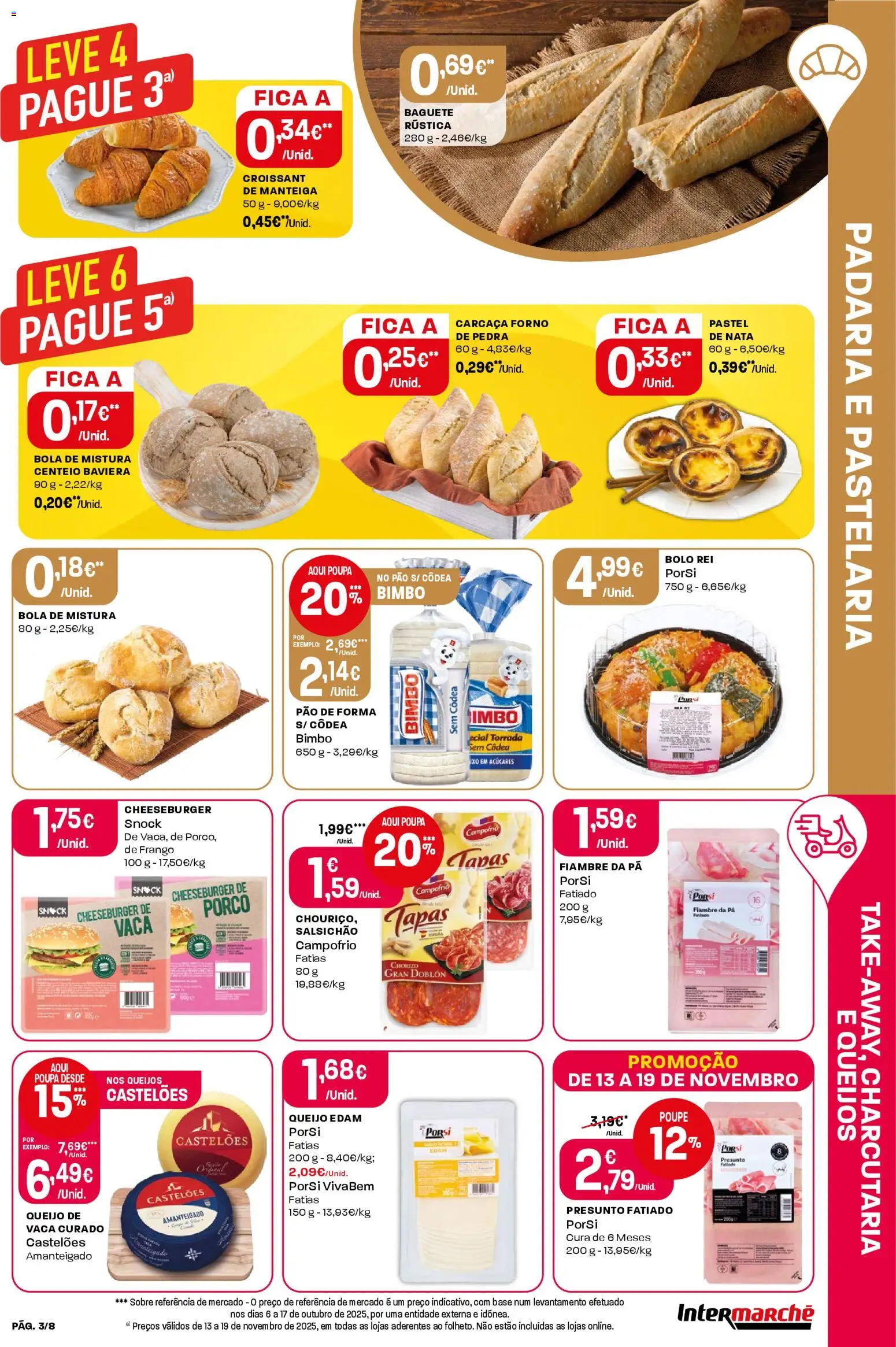 Intermarché Folheto Mini │ válido de 13.11.2025 | Página: 3 | Produtos: Pão de forma, Centeio, Queijo, Pá