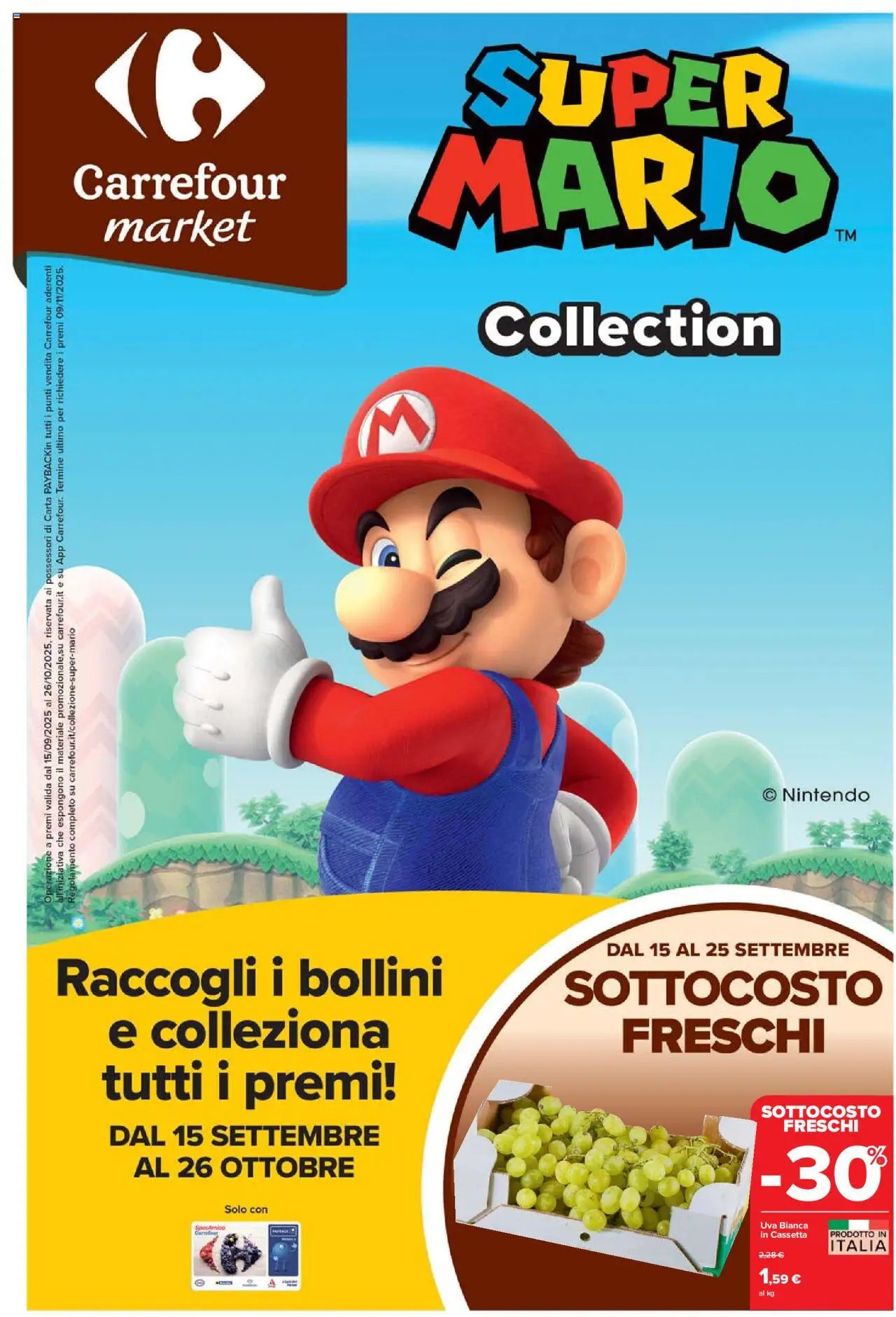 Volantino Carrefour del 15.09.2025 | Pagina: 1 | Prodotti: Uva