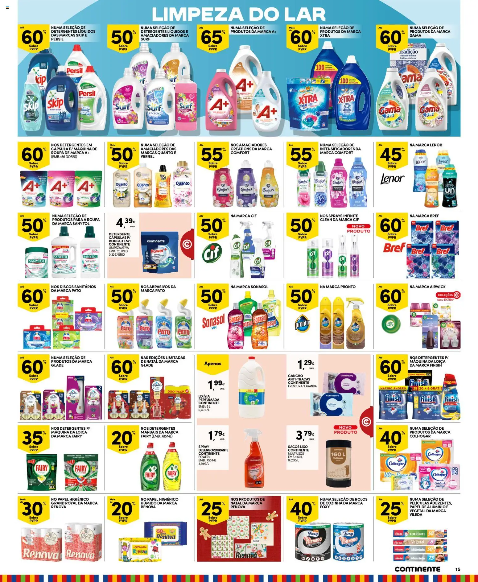 Continente - Madeira │ válido de 02.12.2025 | Página: 15 | Produtos: Papel higiénico, Detergente, Persil, Gancho