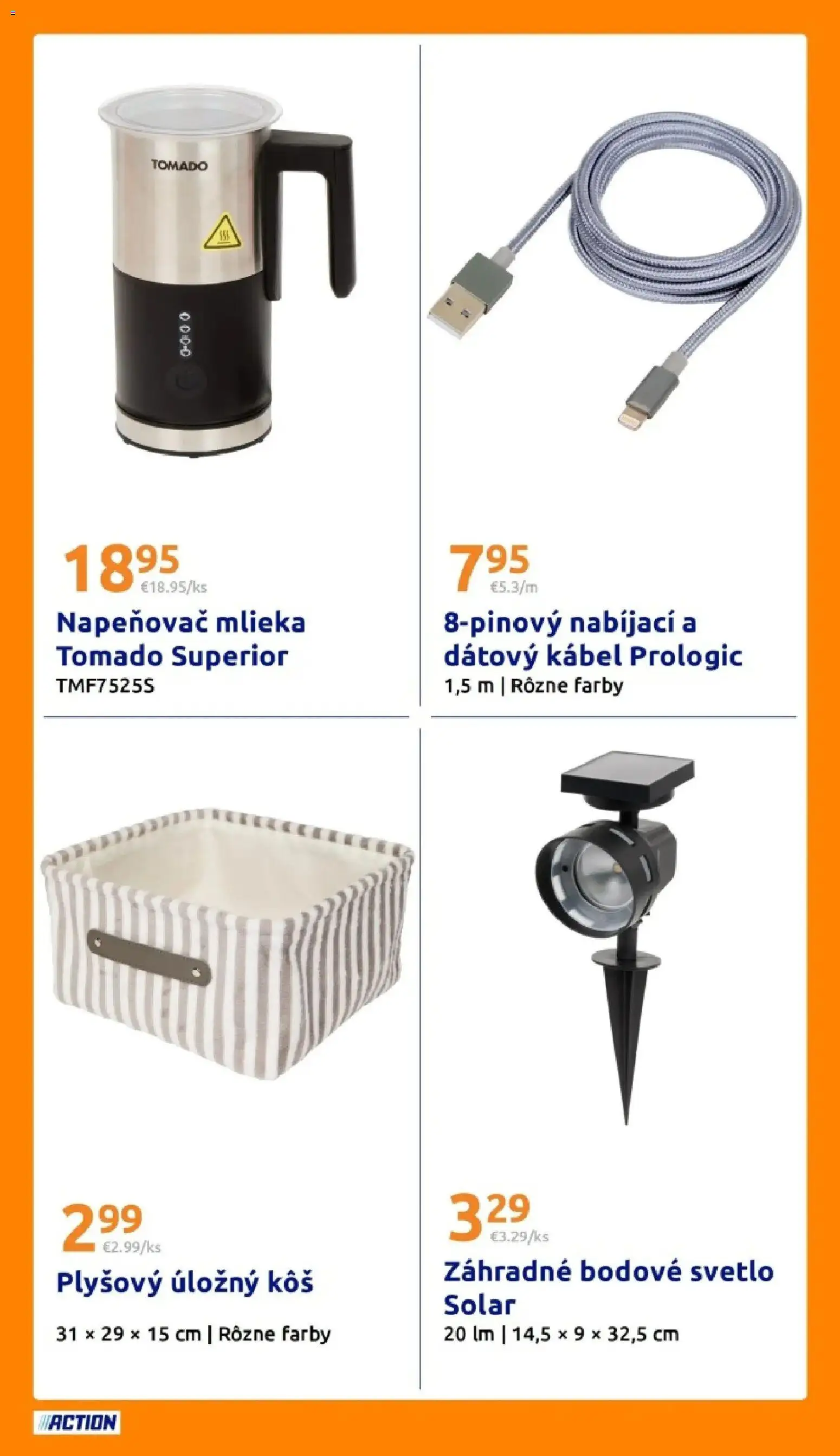 Nové Action akcie – leták je platný od 03.03.2026 | Strana: 26 | Produkty: Svetlo, Napeňovač, Kôš, Napeňovač mlieka
