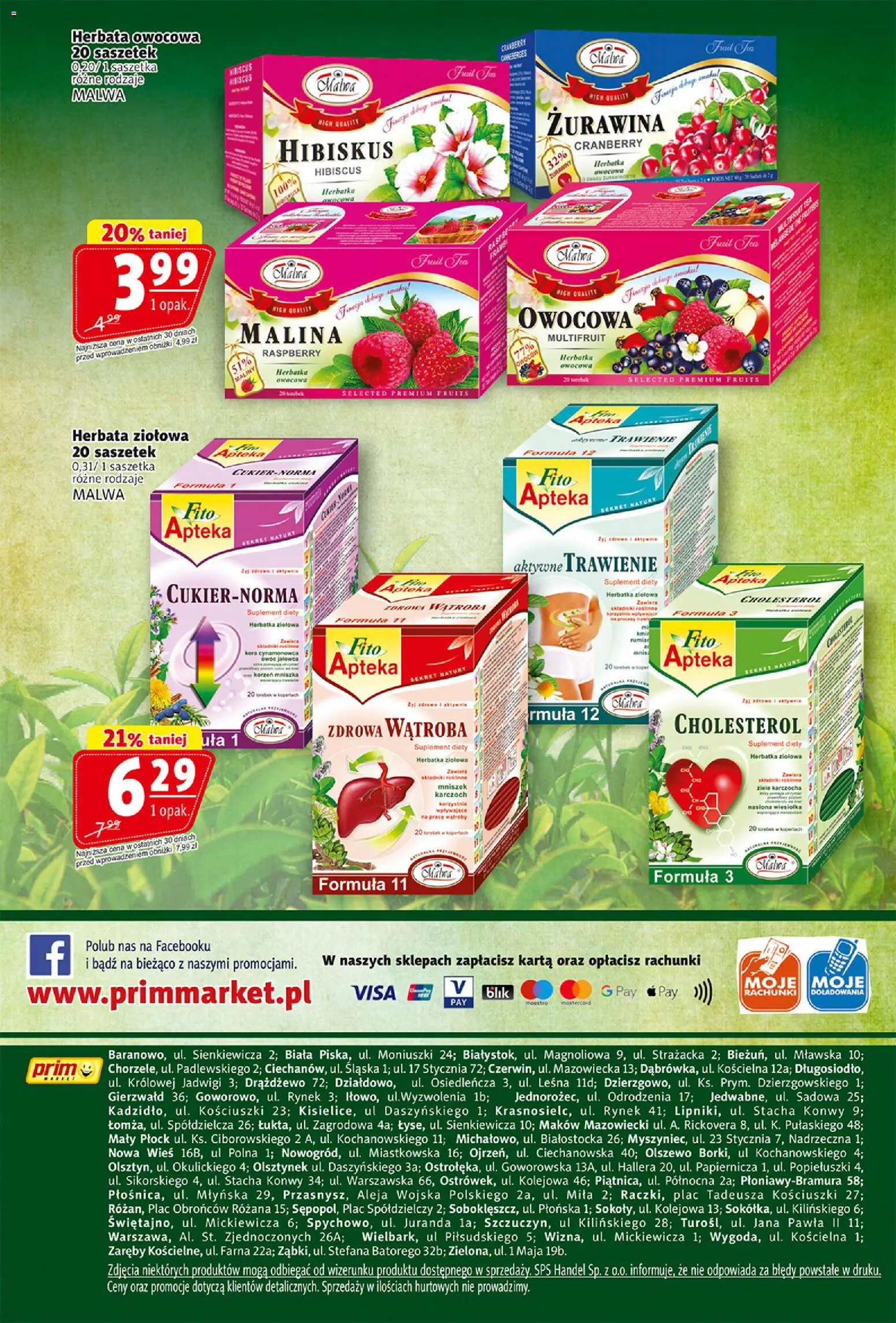 Prim Market Gazetka od 08.01.2026 | Strona: 16 | Produkty: Malina, Maliny, Żurawina, Herbata