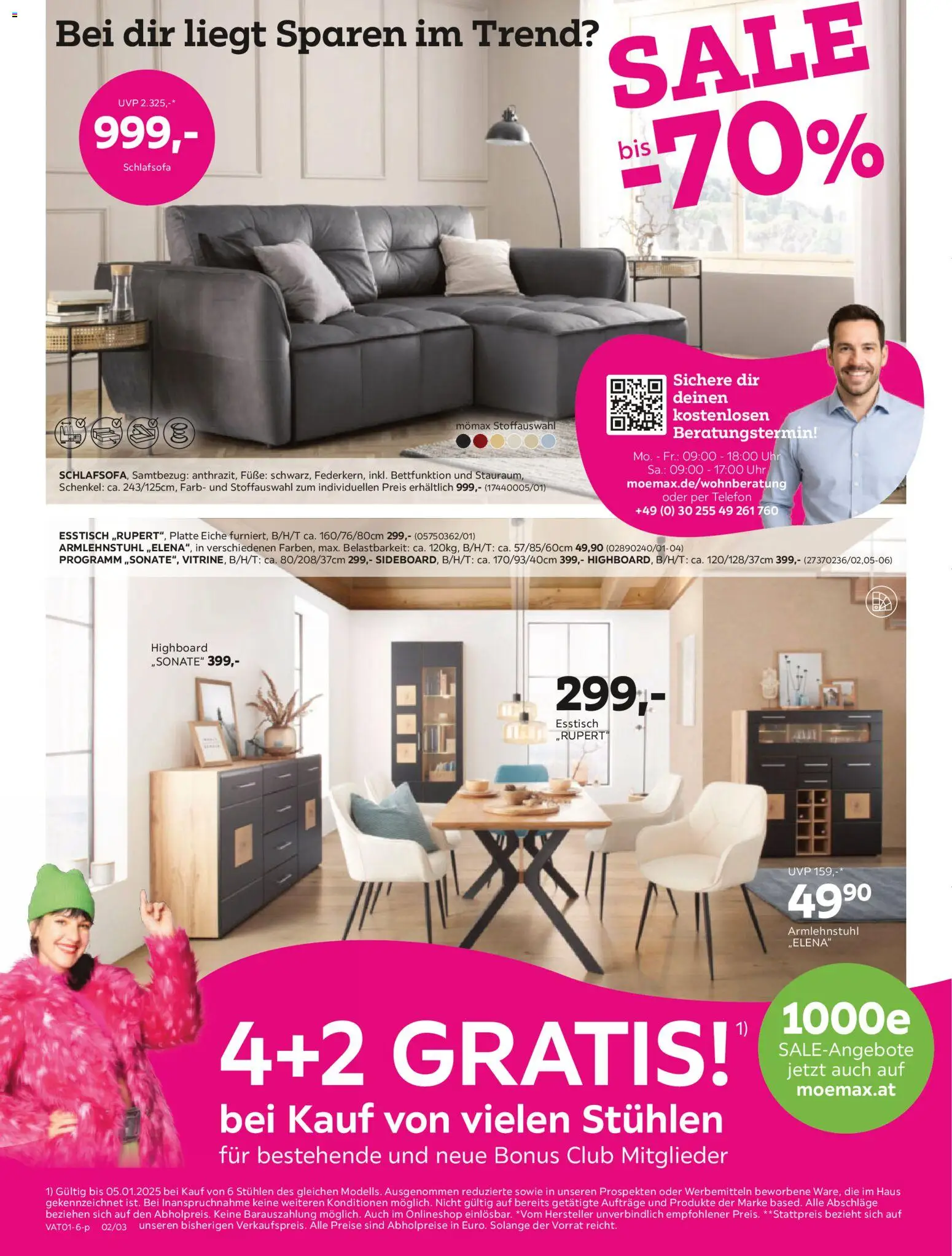 Mömax Sale gültig ab 28.12.2025 | Seite: 2 | Produkte: Telefon, Uhr