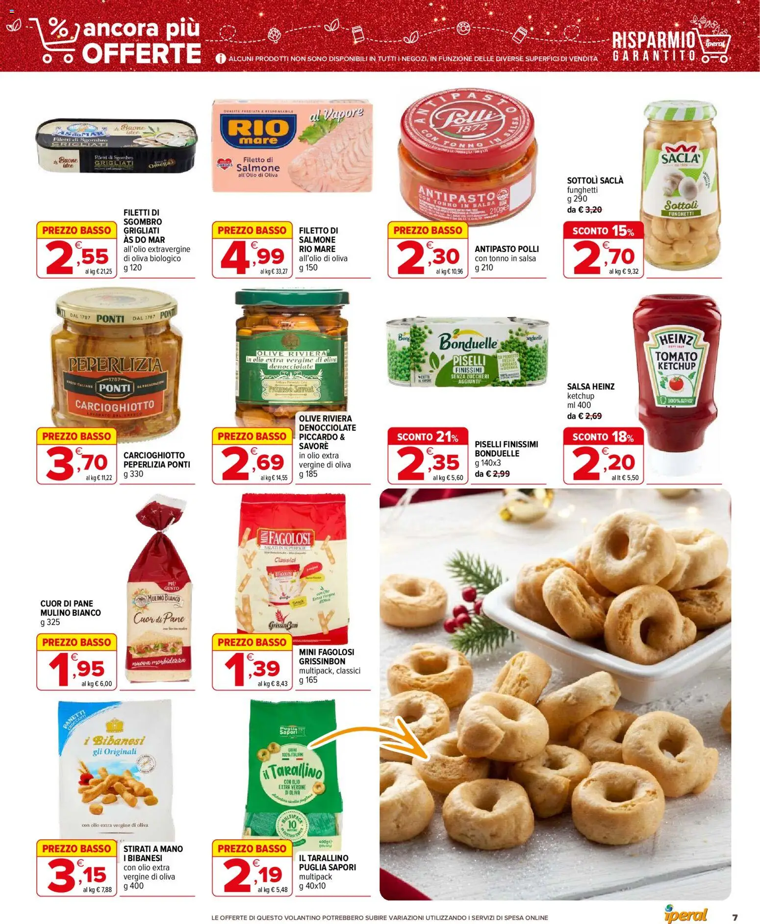 Volantino Iperal del 11.12.2025 | Pagina: 7 | Prodotti: Salmone, Piselli, Sgombro, Olio di Oliva