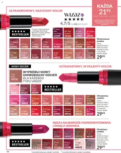 Pogląd oferty "Avon Katalog 10 2025" - ważna od 01.10.2025 | Strona: 44 | Produkty: Cappuccino, Szminka