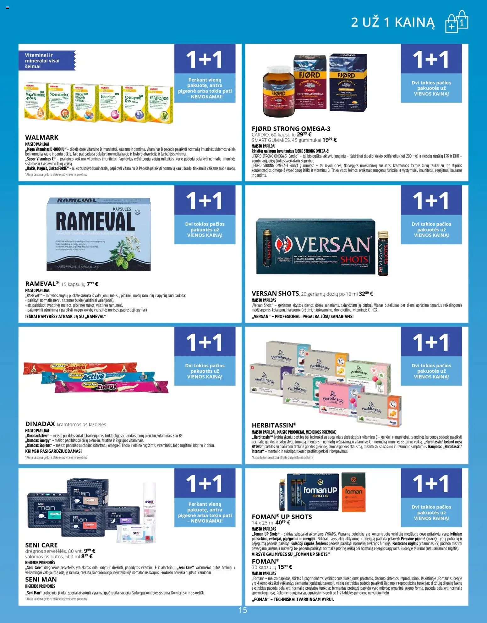 Norfa vaistinė akcijos nuo 01.12.2025 | Puslapis: 15 | Prekių: Ledinukai, Guminukai