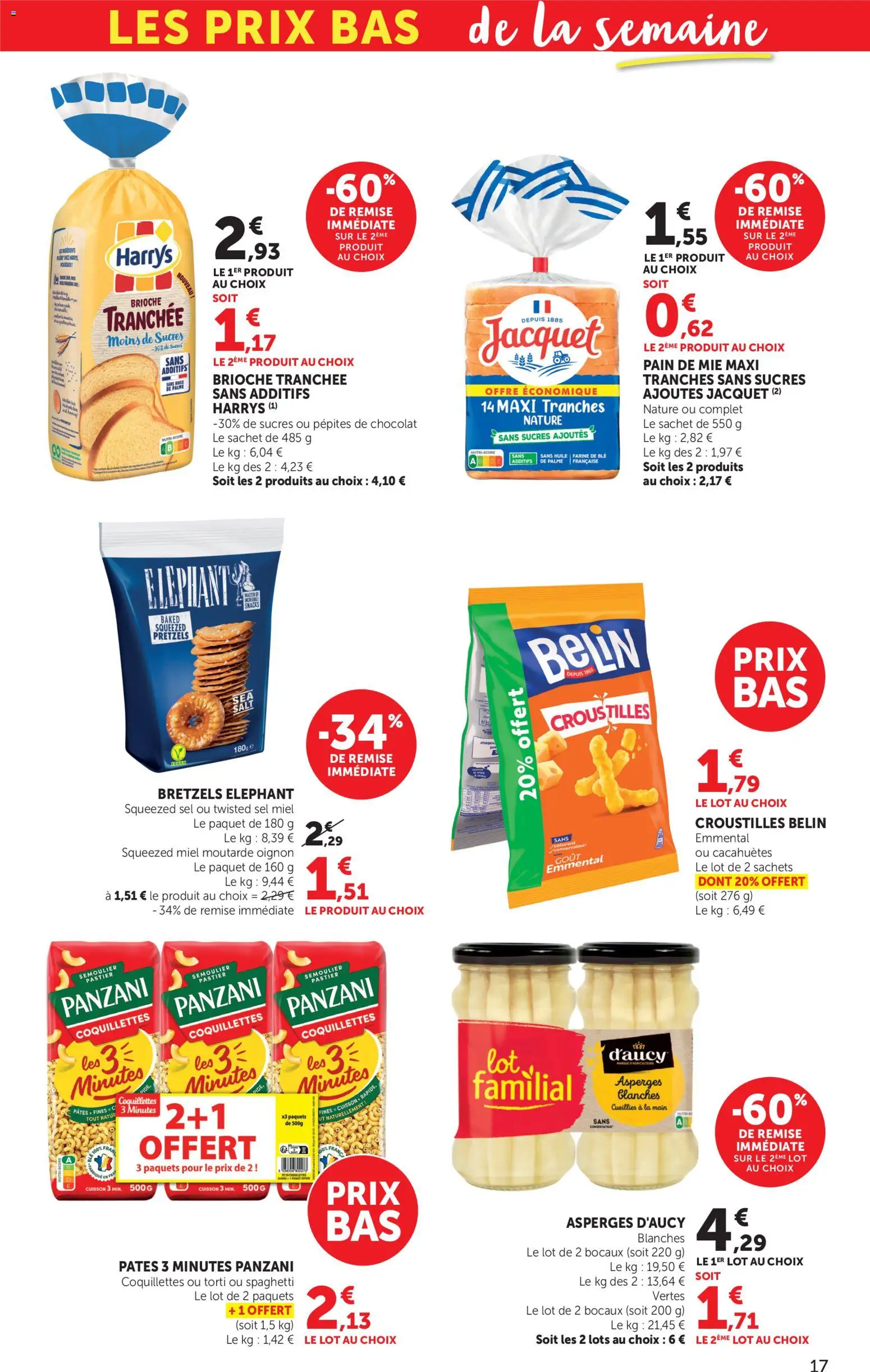 {H1} | Page: 17 | Produits: Farine, Miel, Chocolat, Moutarde