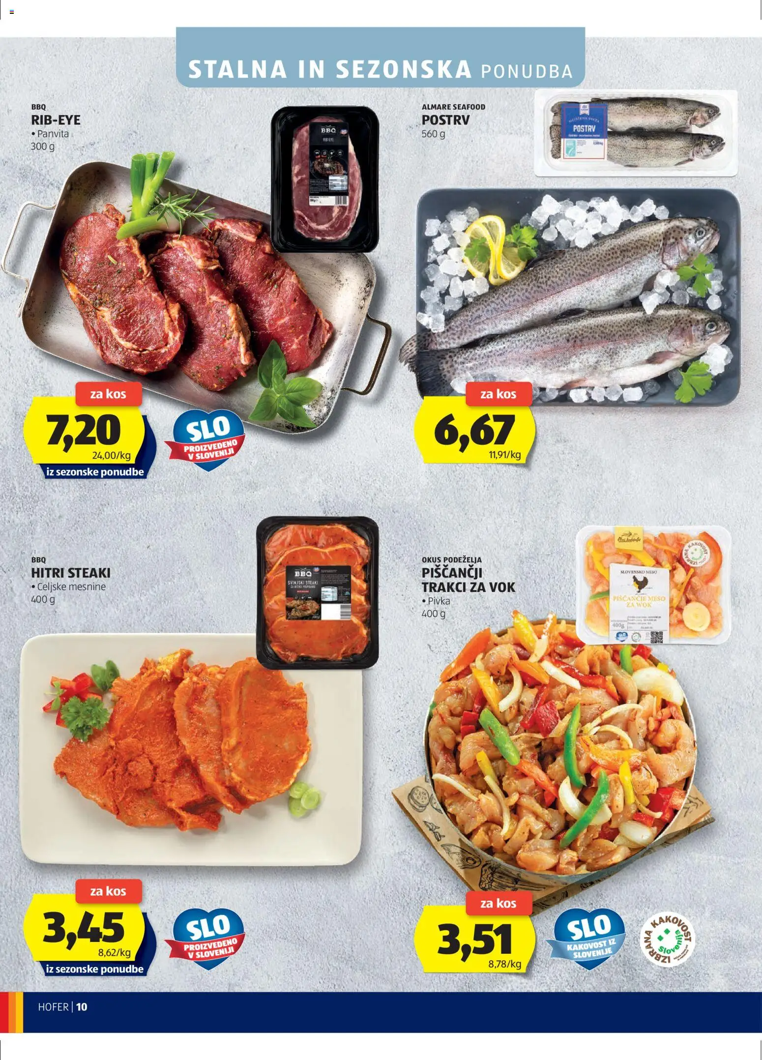 Hofer SI katalog | vrijedi od 29.04.2026 | Stranica: 10 | Proizvodi: Meso