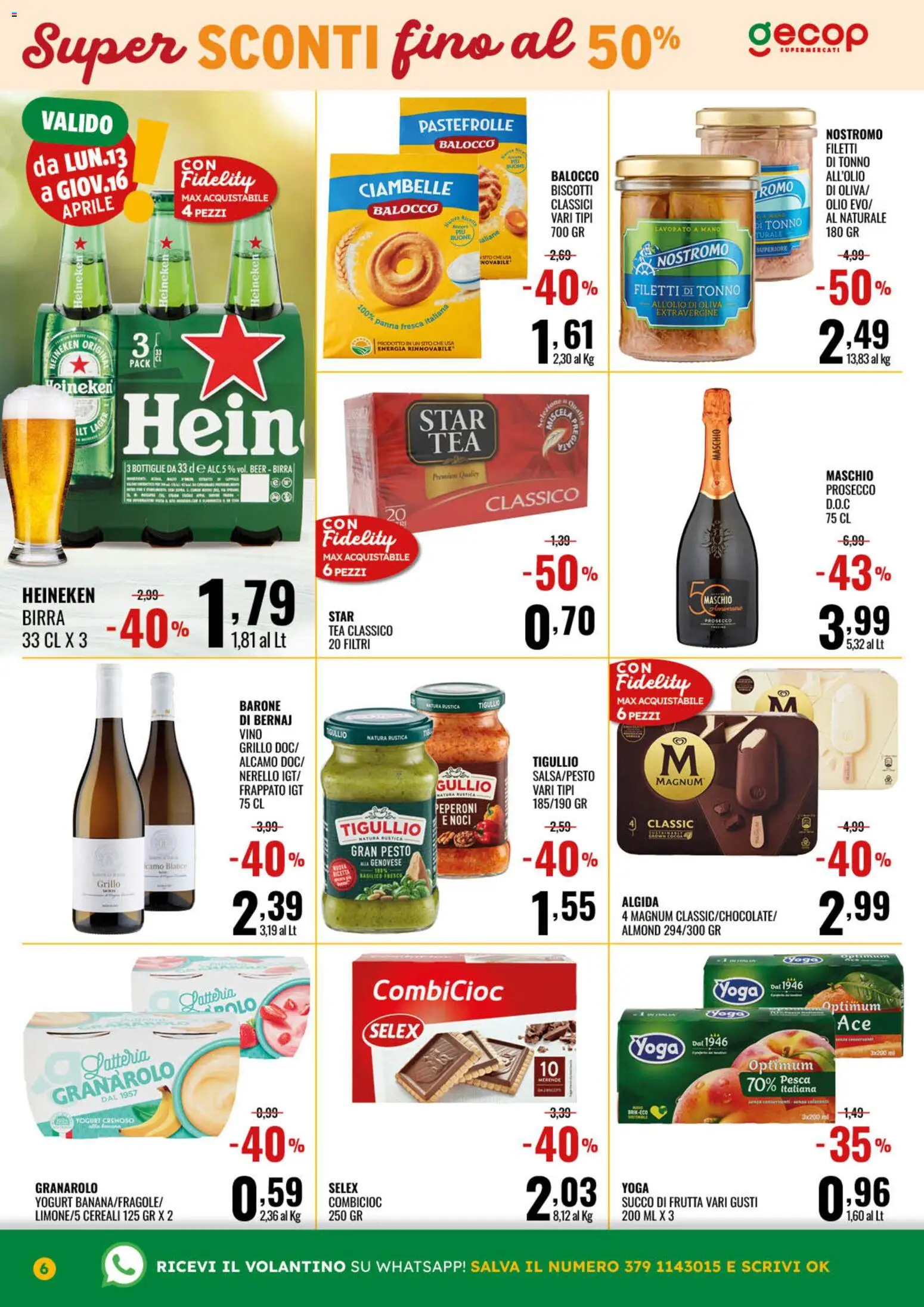 Volantino GECOP del 07.04.2026 | Pagina: 6 | Prodotti: Ciambelle, Yogurt, Olio, Vino