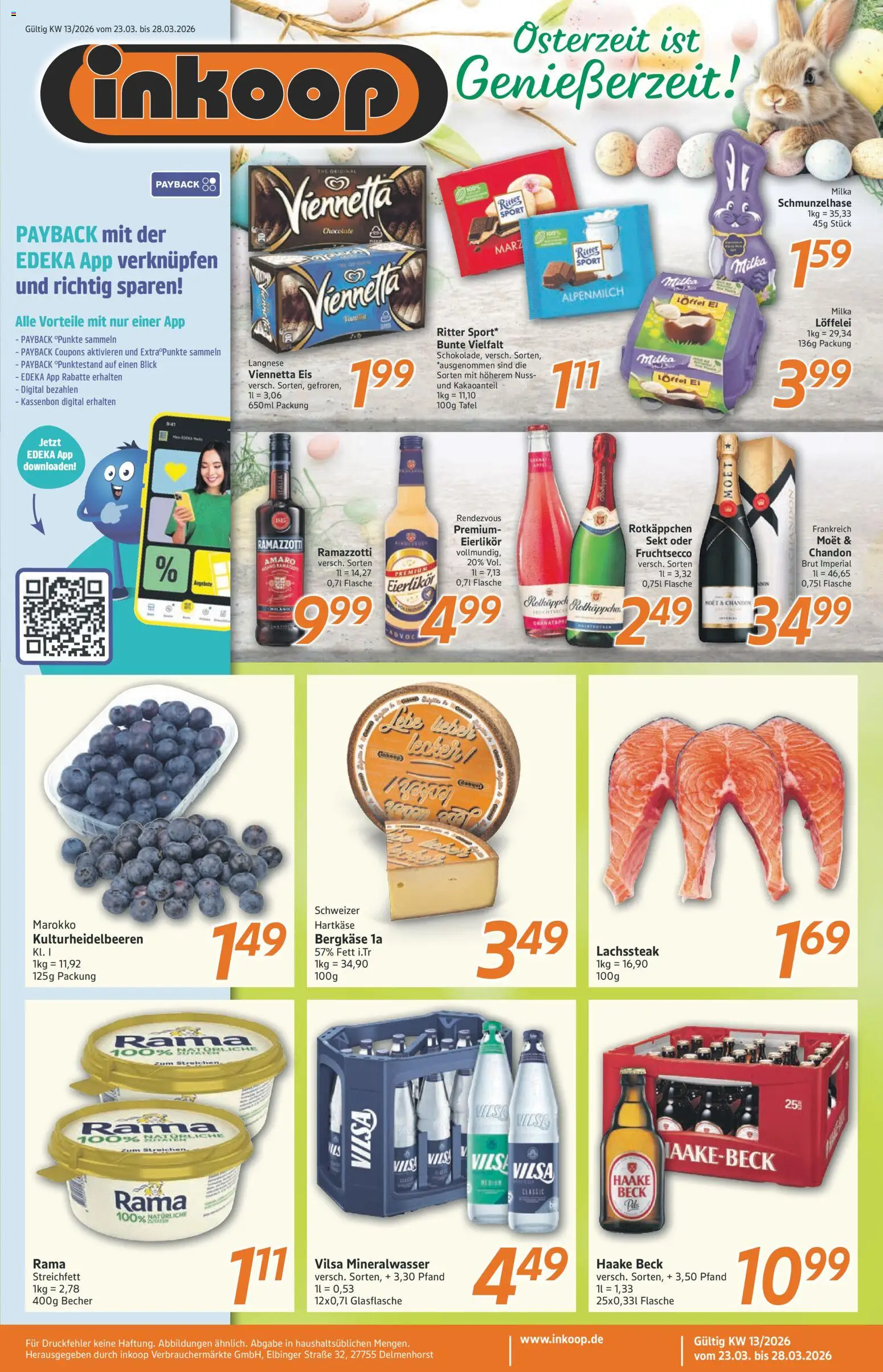 Inkoop Prospekt 	 – gültig ab 23.03.2026 | Seite: 1 | Produkte: Milka, Fruchtsecco, Rotkäppchen, Ramazzotti