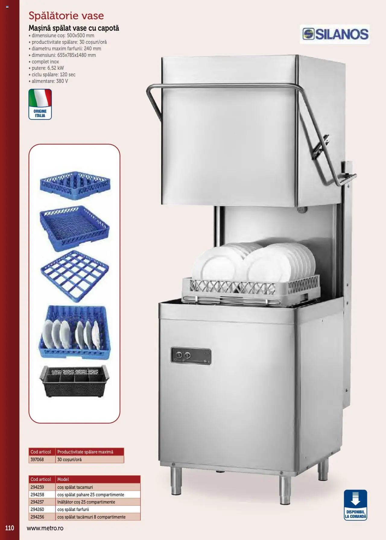 Noul catalog Metro – valabil de la 17.09.2025 | Pagină: 110 | Produse: Pahare, Coș