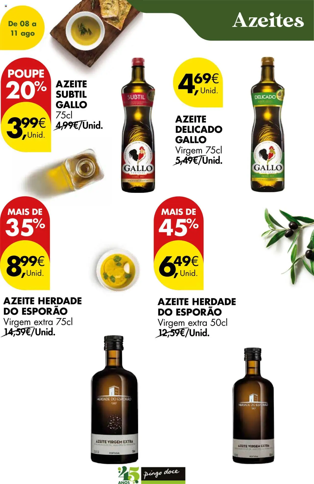 Pingo Doce Poupe este Fim de Semana │ válido de 08.08.2025 | Página: 15 | Produtos: Azeite