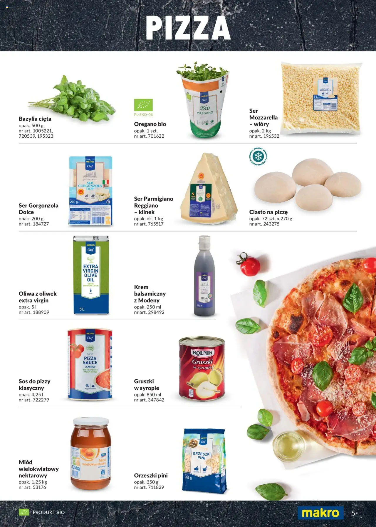 Makro Gazetka - Street Food od 28.03.2025 | Strona: 5 | Produkty: Krem balsamiczny, Ciasto na pizze, Krem, Sos