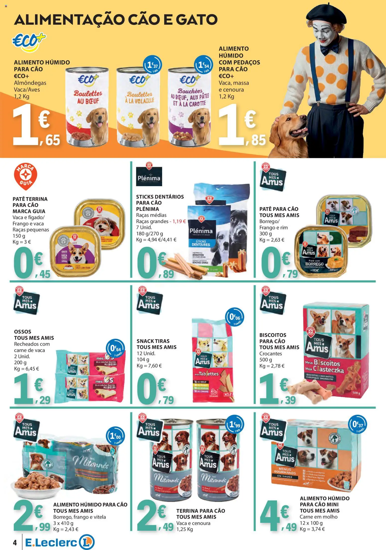 E.Leclerc Animal │ válido de 27.01.2026 | Página: 4 | Produtos: Vitela, Frango, Carne, Cenoura