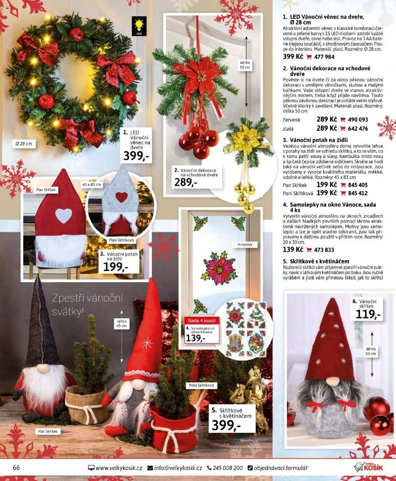 Velký Košík katalog říjen od 01.10.2025 | Strana: 66 | Produkty: Čepice, Samolepky, Barvy, LED