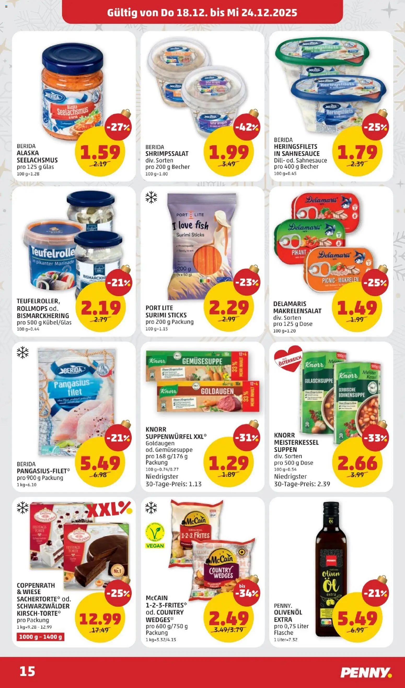 Penny Markt Flugblatt gültig ab 18.12.2025 | Seite: 15 | Produkte: Dill, Szeder