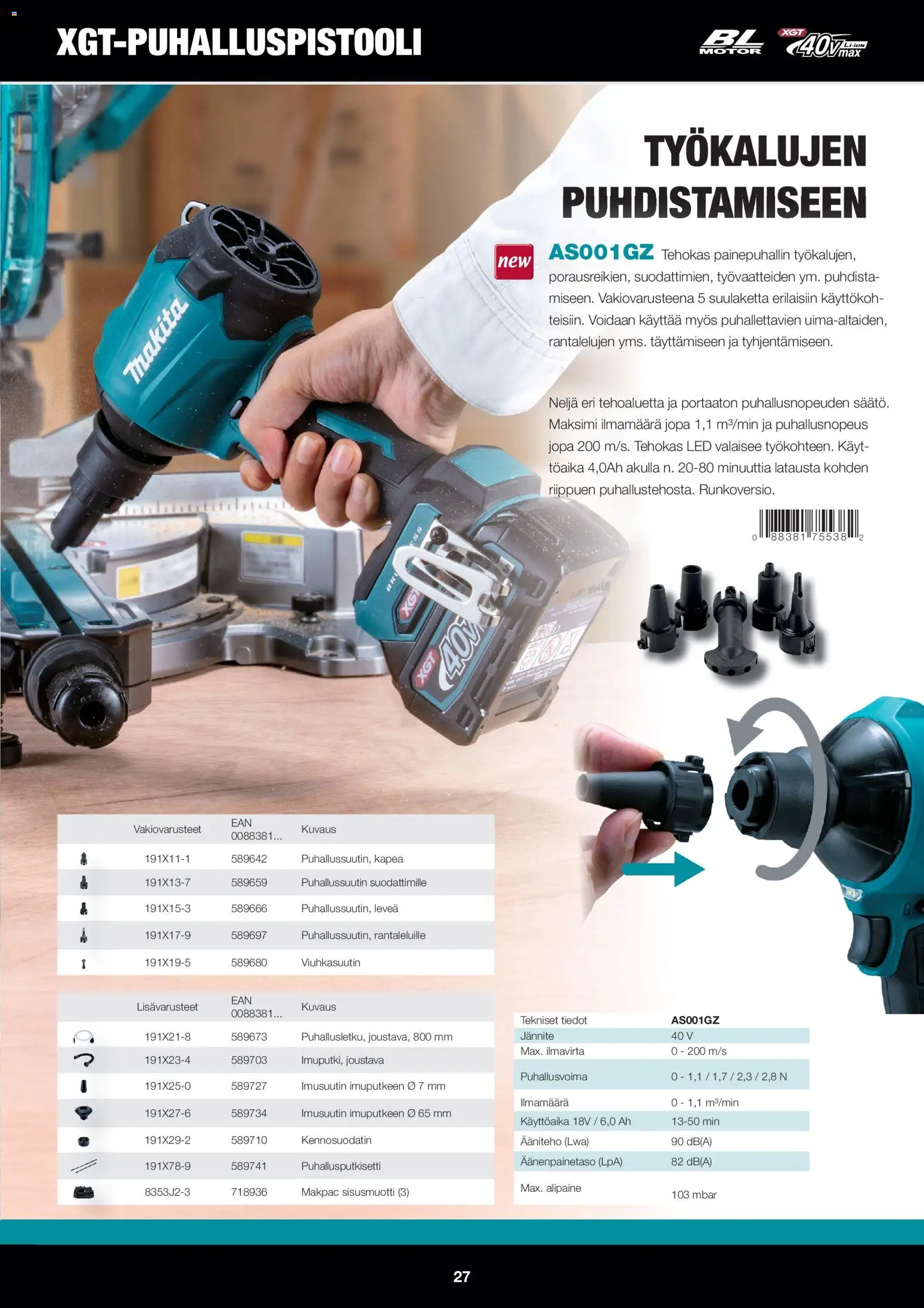 Makita tarjoukset – voimassa 01.12.2025 alkaen | Sivu: 27