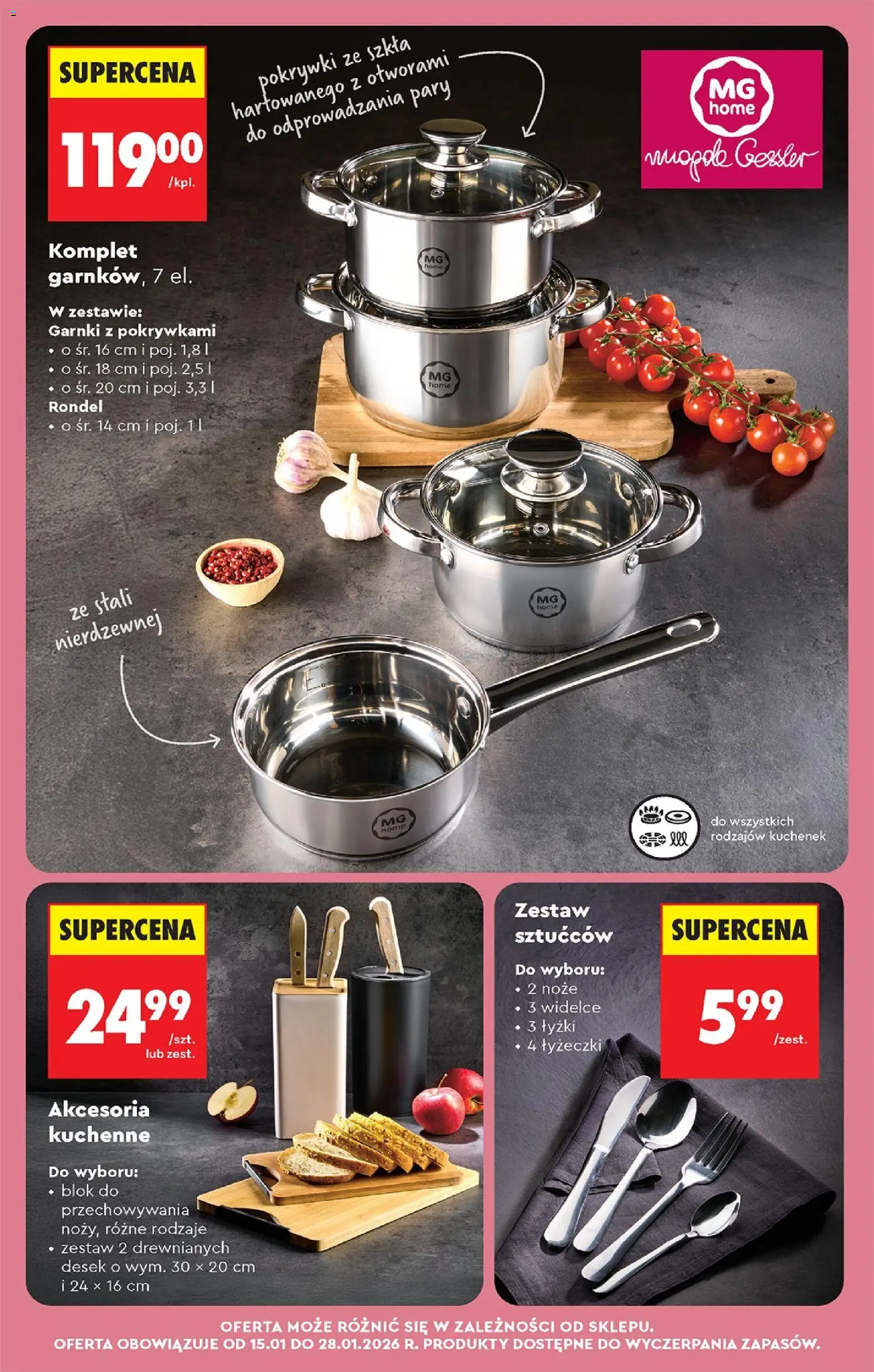 Biedronka gazetka - Oferta w tym tygodniu od 15.01.2026 | Strona: 71 | Produkty: Garnki