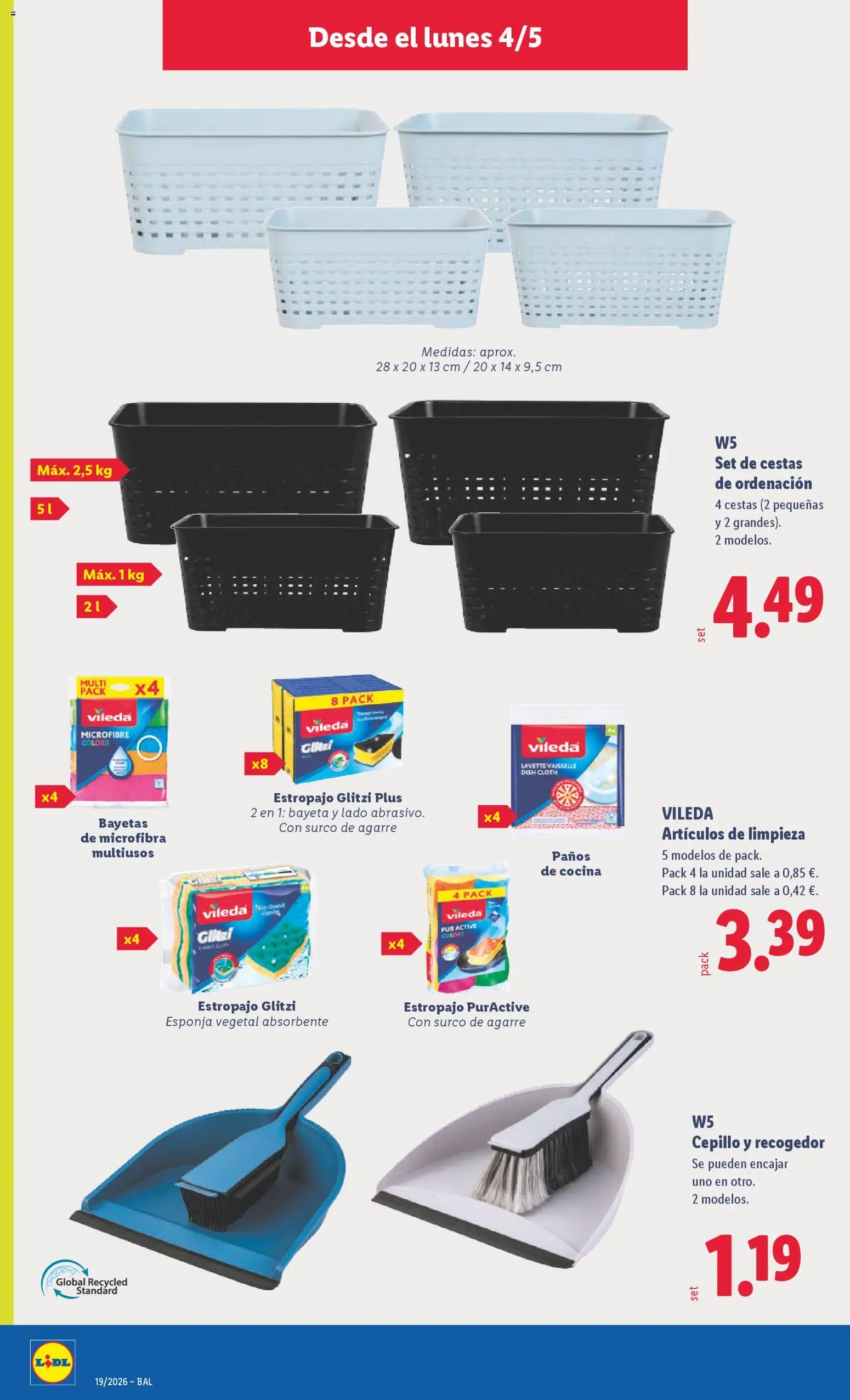 Lidl folleto de bazar │ válido desde el 04.05.2026 | Página: 18 | Productos: Esponja, Cepillo, Cocina