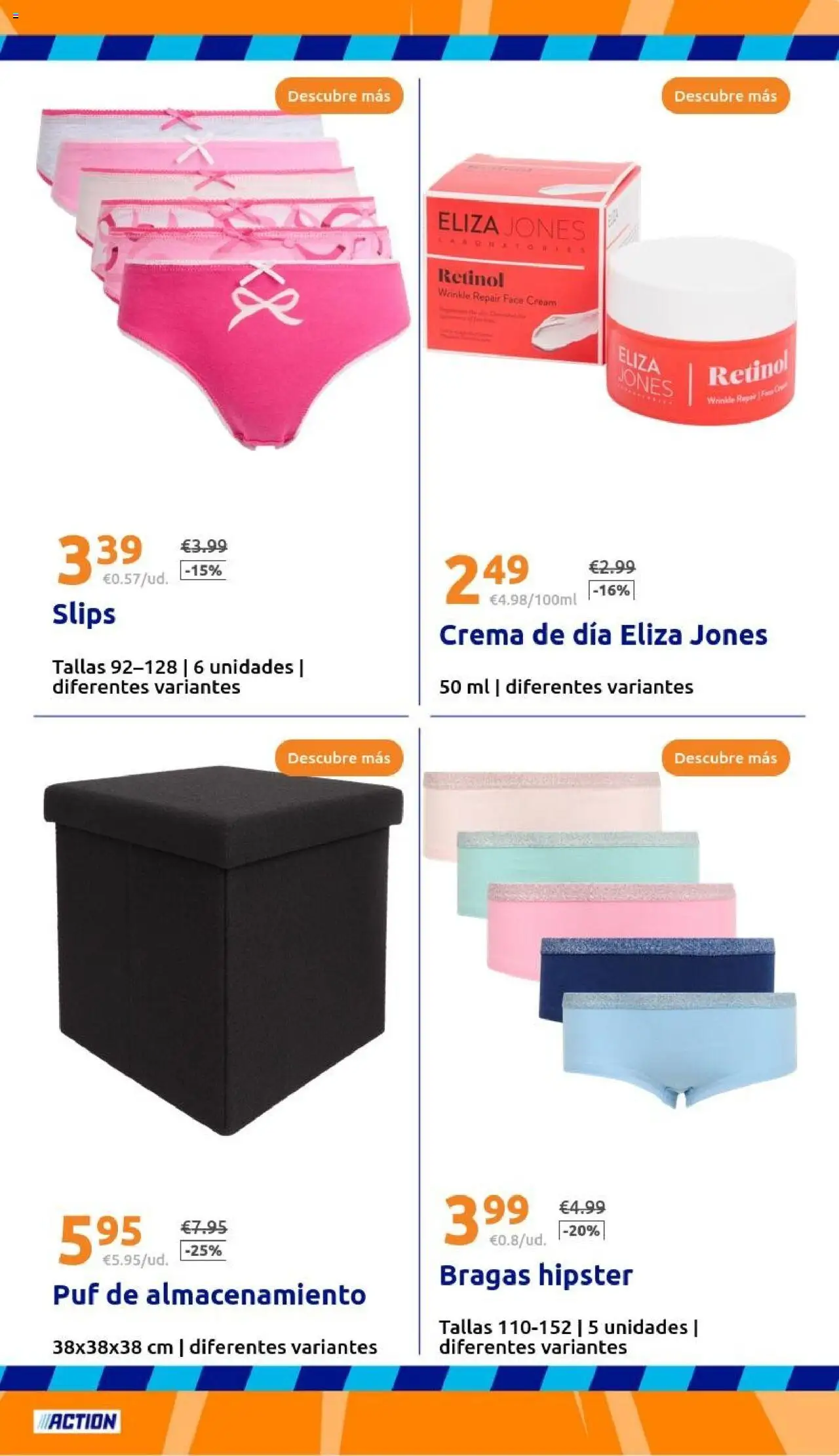 Action - Action ES week 37 2025 │ válido desde el 10.09.2025 | Página: 31 | Productos: Bragas, Crema, Crema de día