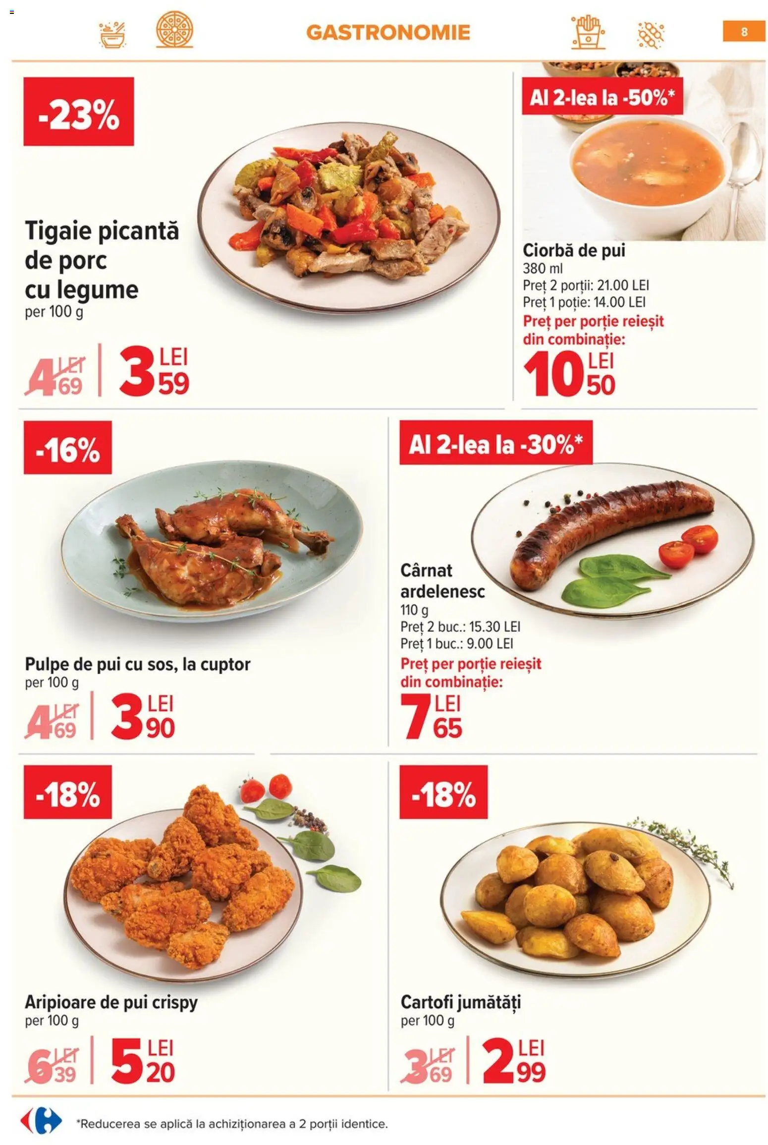 Noul catalog Carrefour – valabil de la 28.01.2026 | Pagină: 8 | Produse: Tigaie, Hacıyatmaz Kedi Oyuncağı, Cartofi, Legume