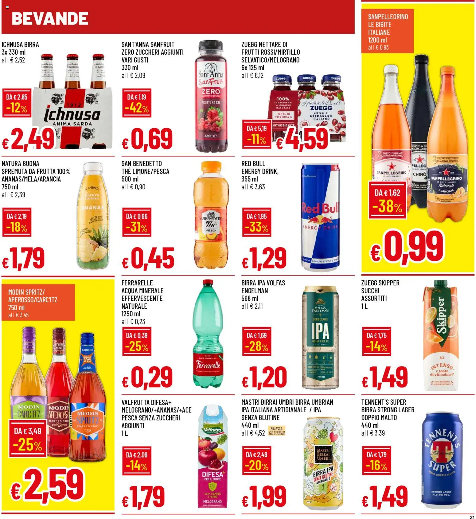 Volantino Galassia del 13.11.2025 | Pagina: 21 | Prodotti: Arance, Red Bull, Acqua minerale, Ferrarelle