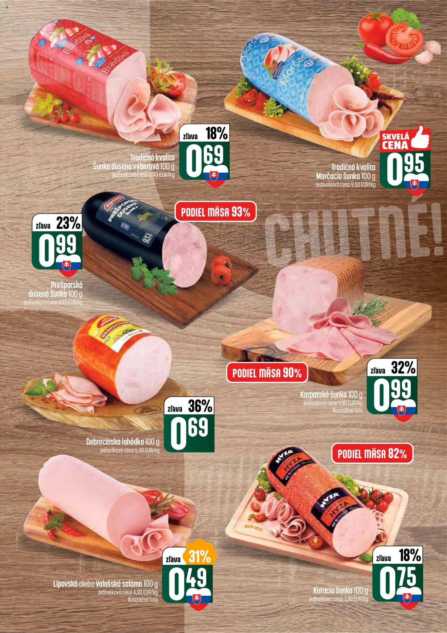 Nové COOP Jednota akcie – leták je platný od 26.02.2026 | Strana: 15 | Produkty: Saláma, Šunka