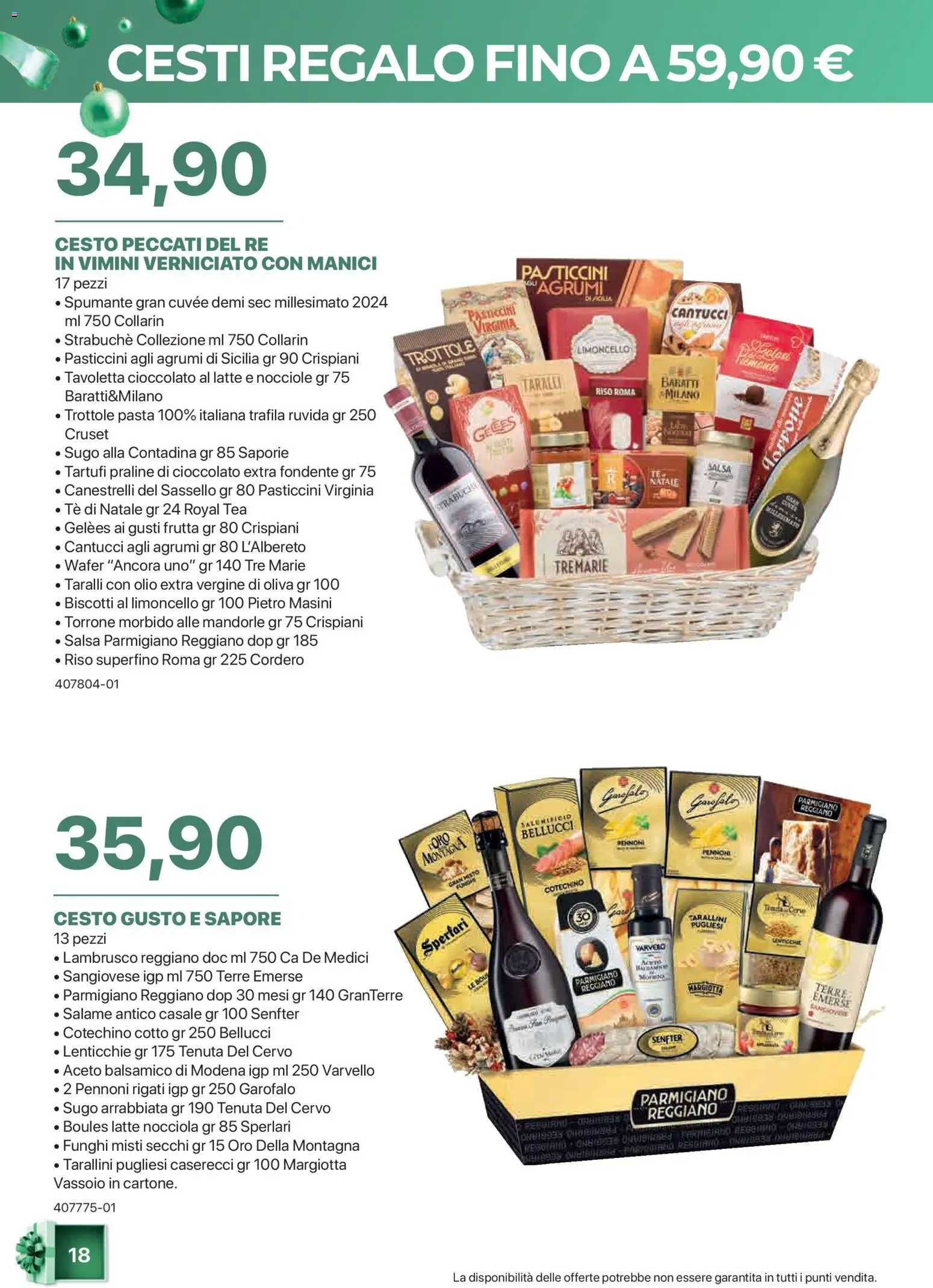 Volantino Sogegross del 05.11.2025 | Pagina: 18 | Prodotti: Salame, Nocciole, Parmigiano reggiano, Canestrelli