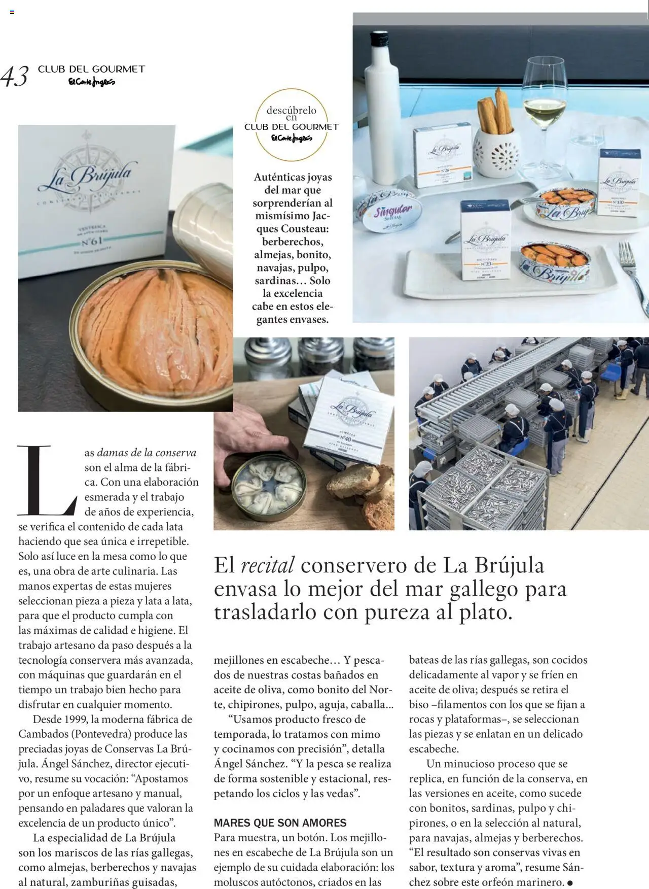 El Corte Inglés ofertas │ válido desde el 26.09.2025 | Página: 43 | Productos: Berberechos, Aceite, Σταθμός εργασίας, Mesa