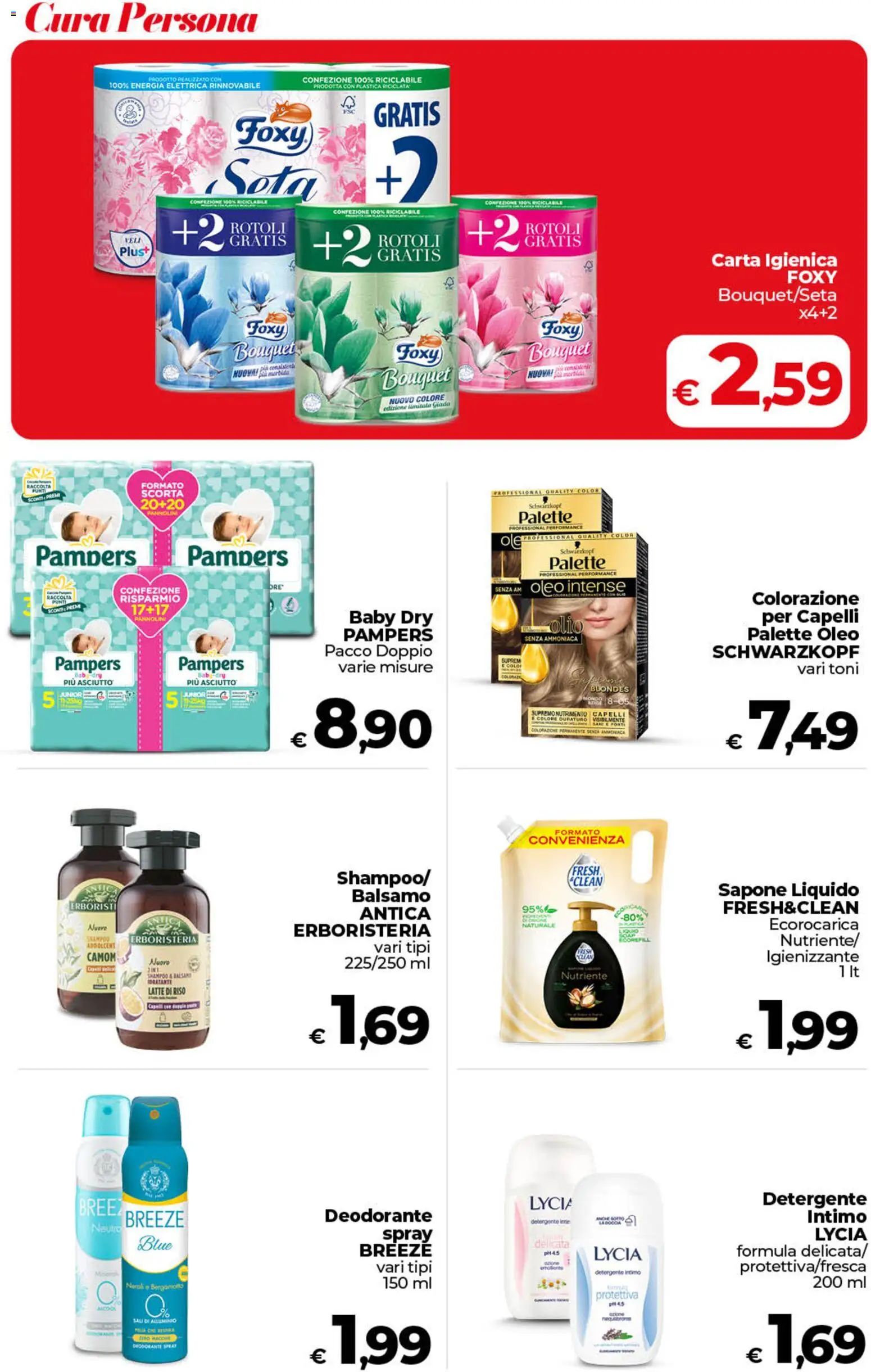 Volantino COOP del 17.03.2026 | Pagina: 36 | Prodotti: Shampoo, Pannolini, Sapone, Riso