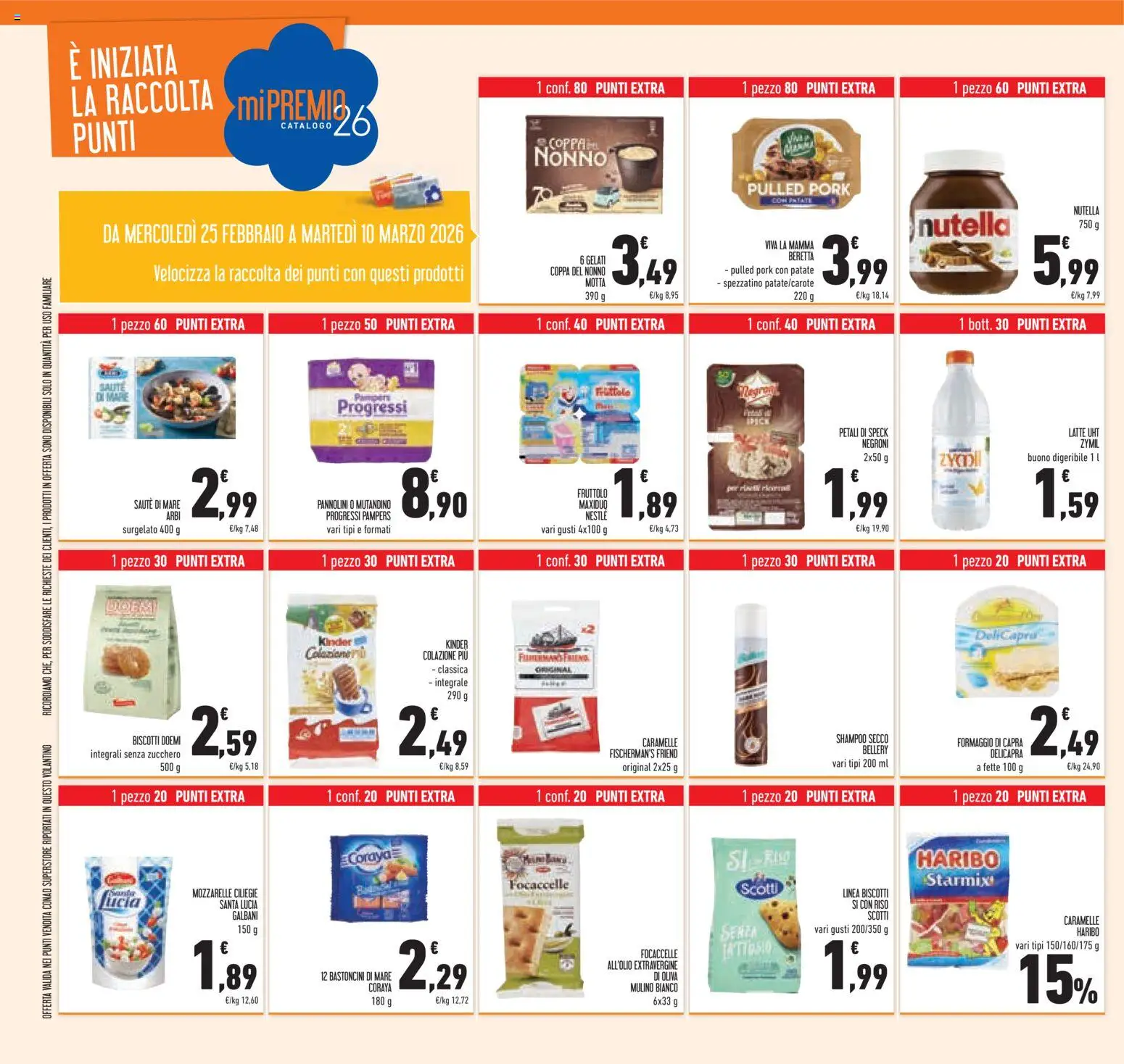 Volantino Conad del 25.02.2026 | Pagina: 38 | Prodotti: Speck, Patate, Zucchero, Formaggio